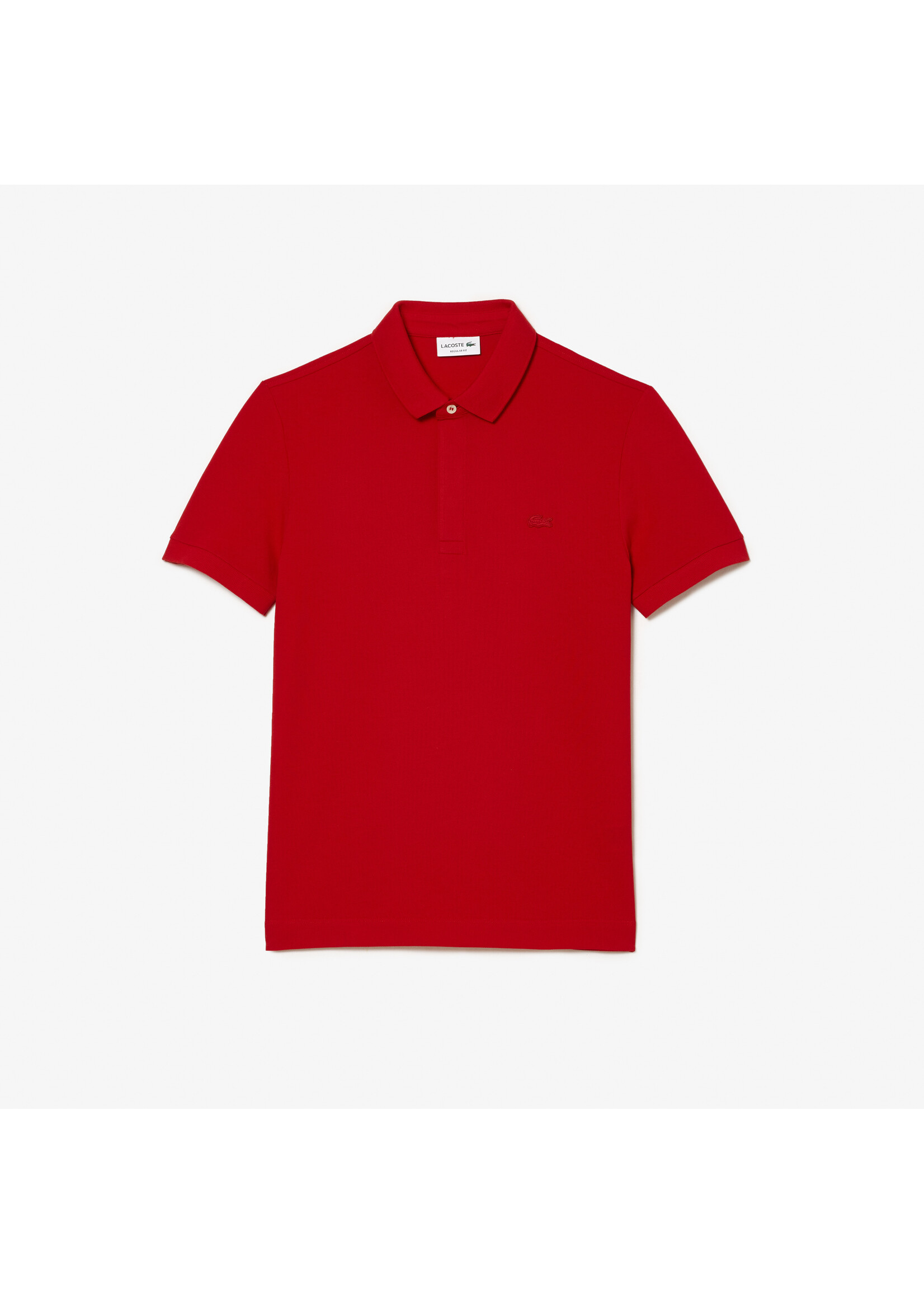 LACOSTE Polo Smart Paris en piqué de coton stretch pour homme-ROUGE
