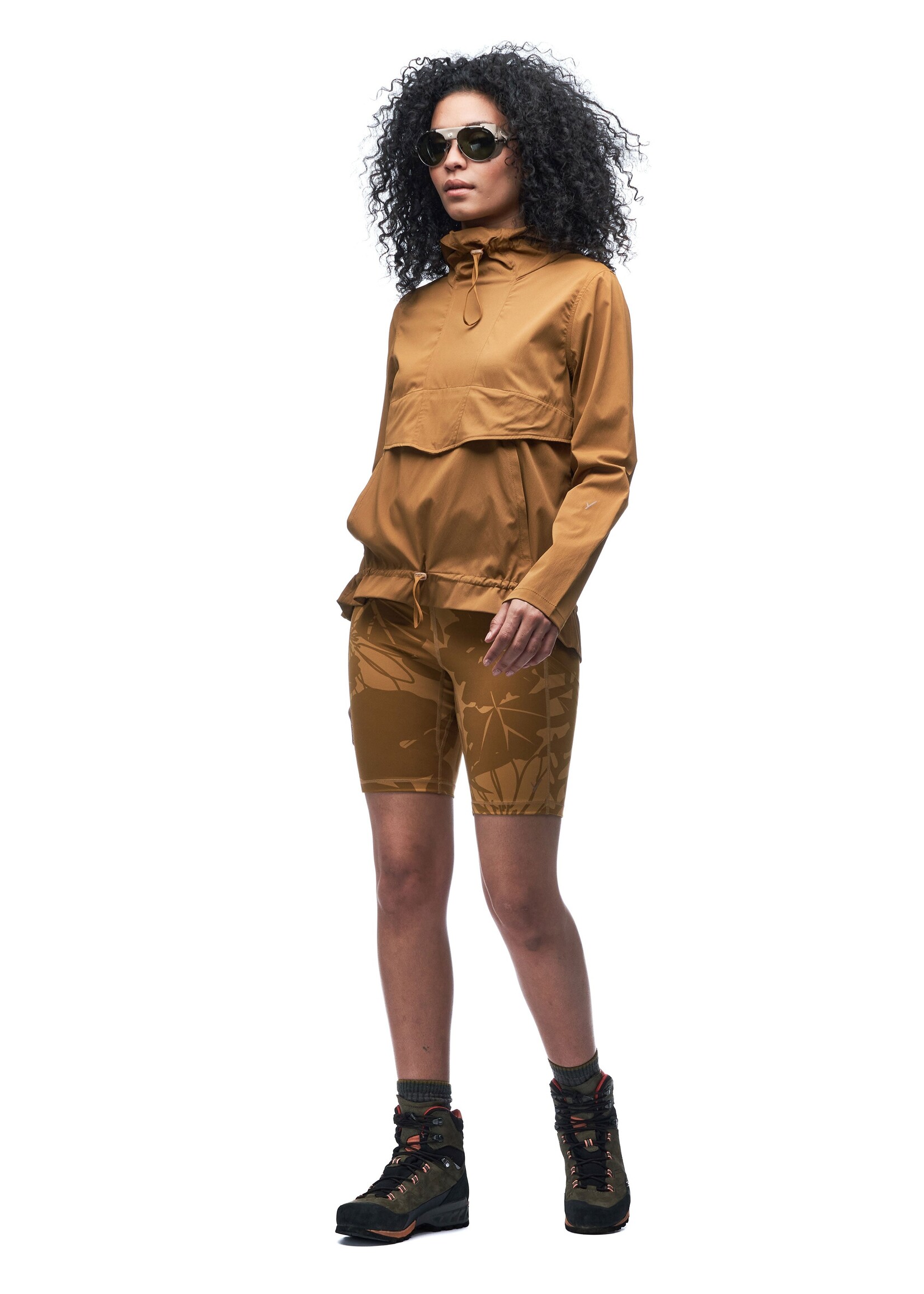 INDYEVA Short 8'' style vélo Bronze Botanical Print-SENDERO