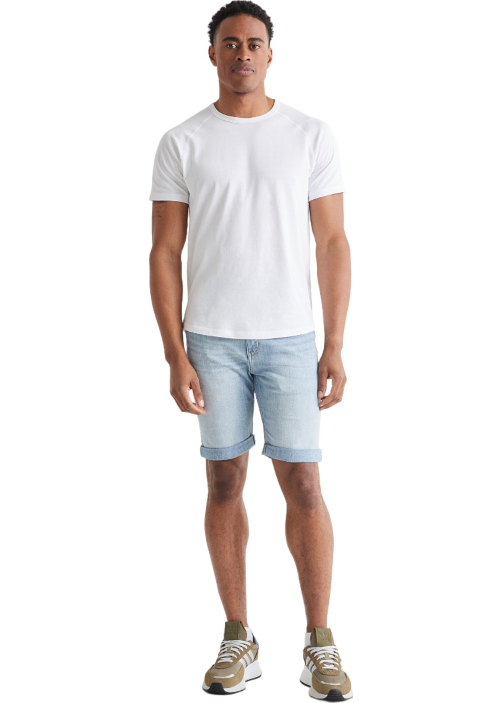 DUER Bermuda extensible coupe ajustée-Océan