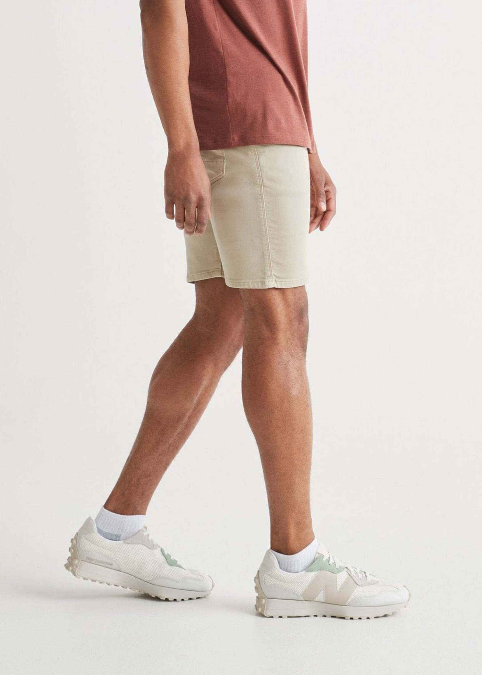 DUER Bermuda extensible coupe ajustée-Lin