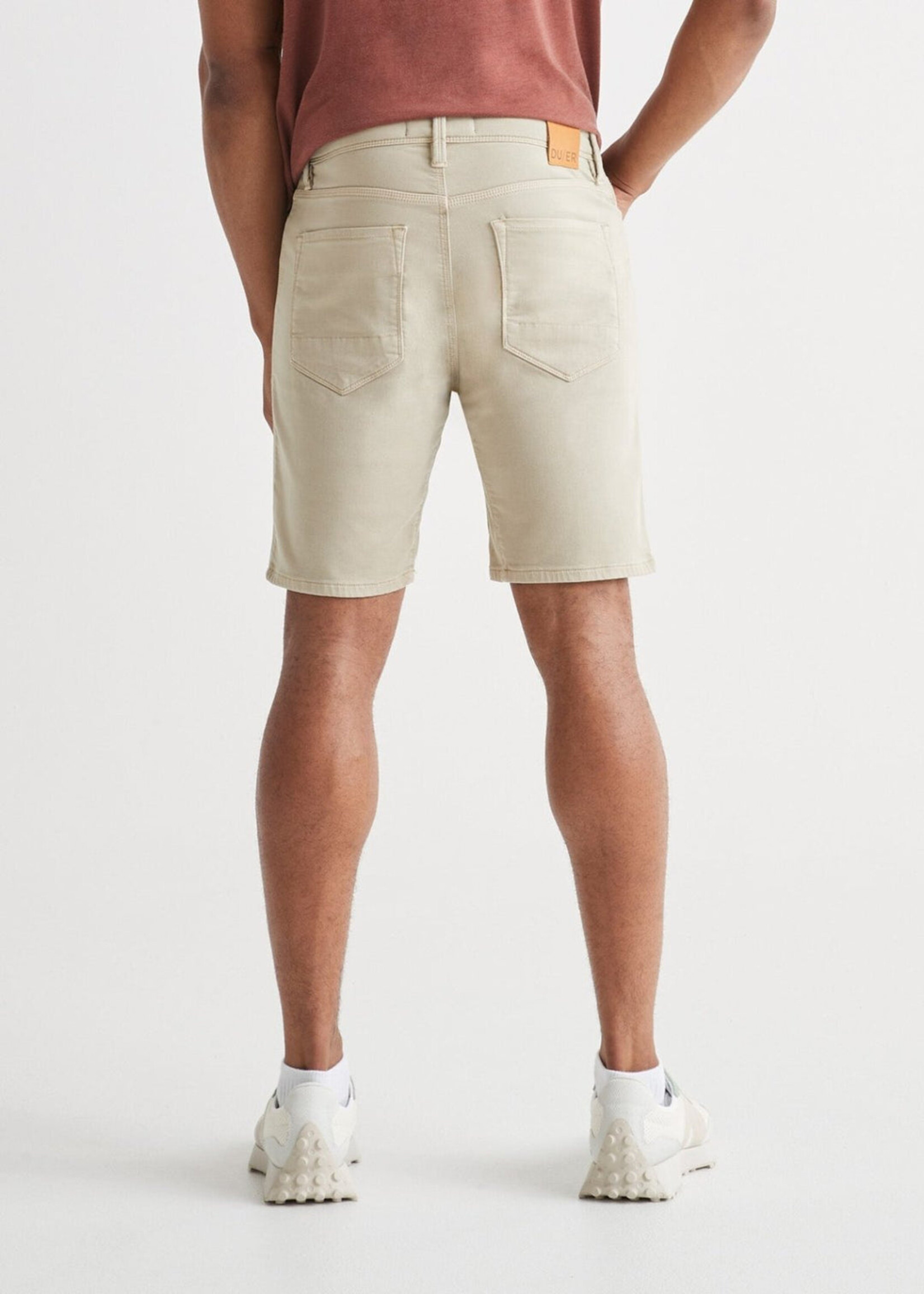 DUER Bermuda extensible coupe ajustée-Lin