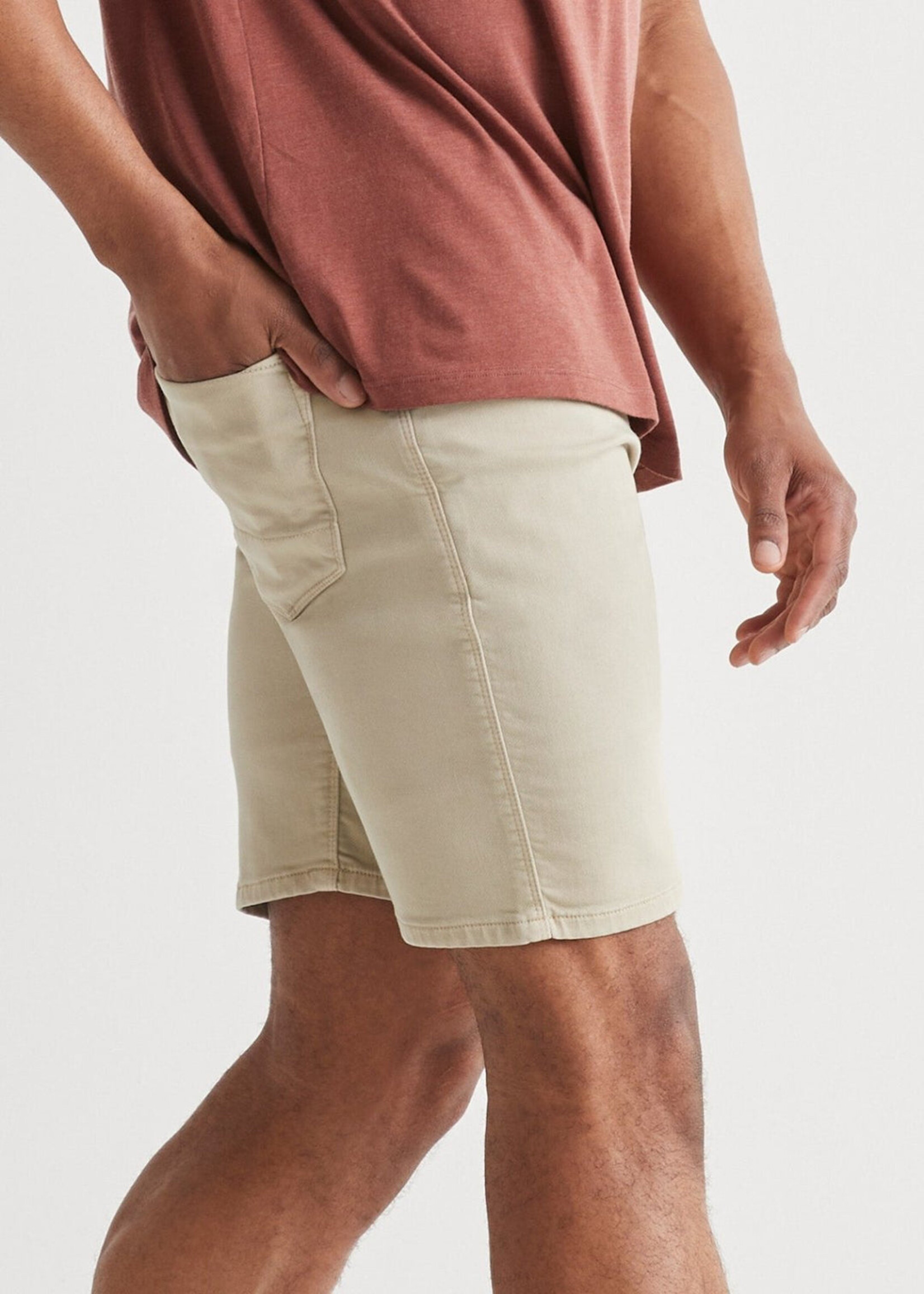 DUER Bermuda extensible coupe ajustée-Lin