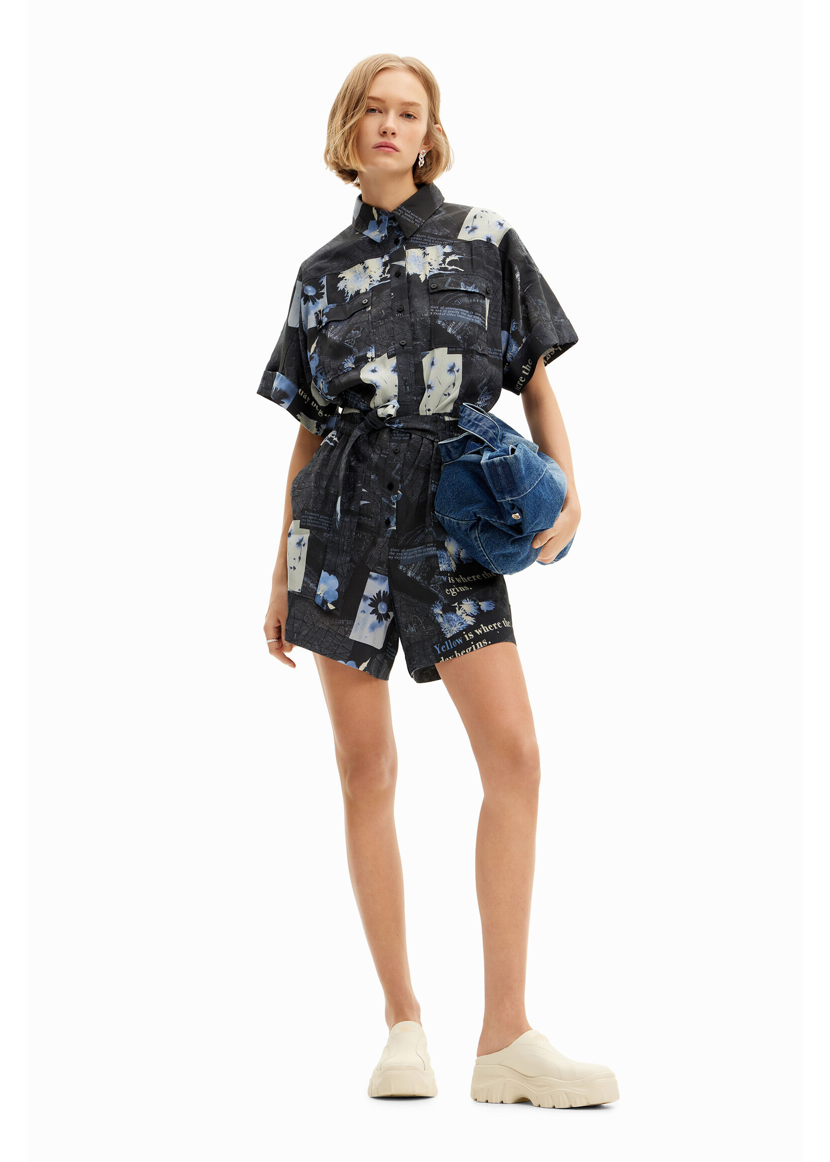 DESIGUAL Map playsuit