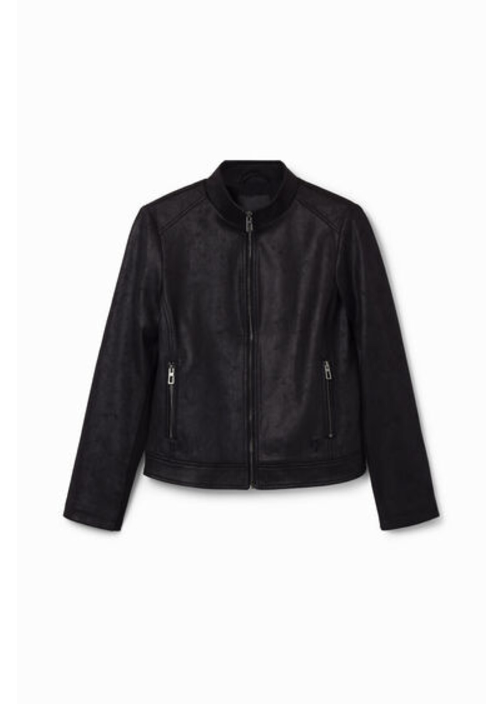 DESIGUAL Blouson biker ajusté-NOIR