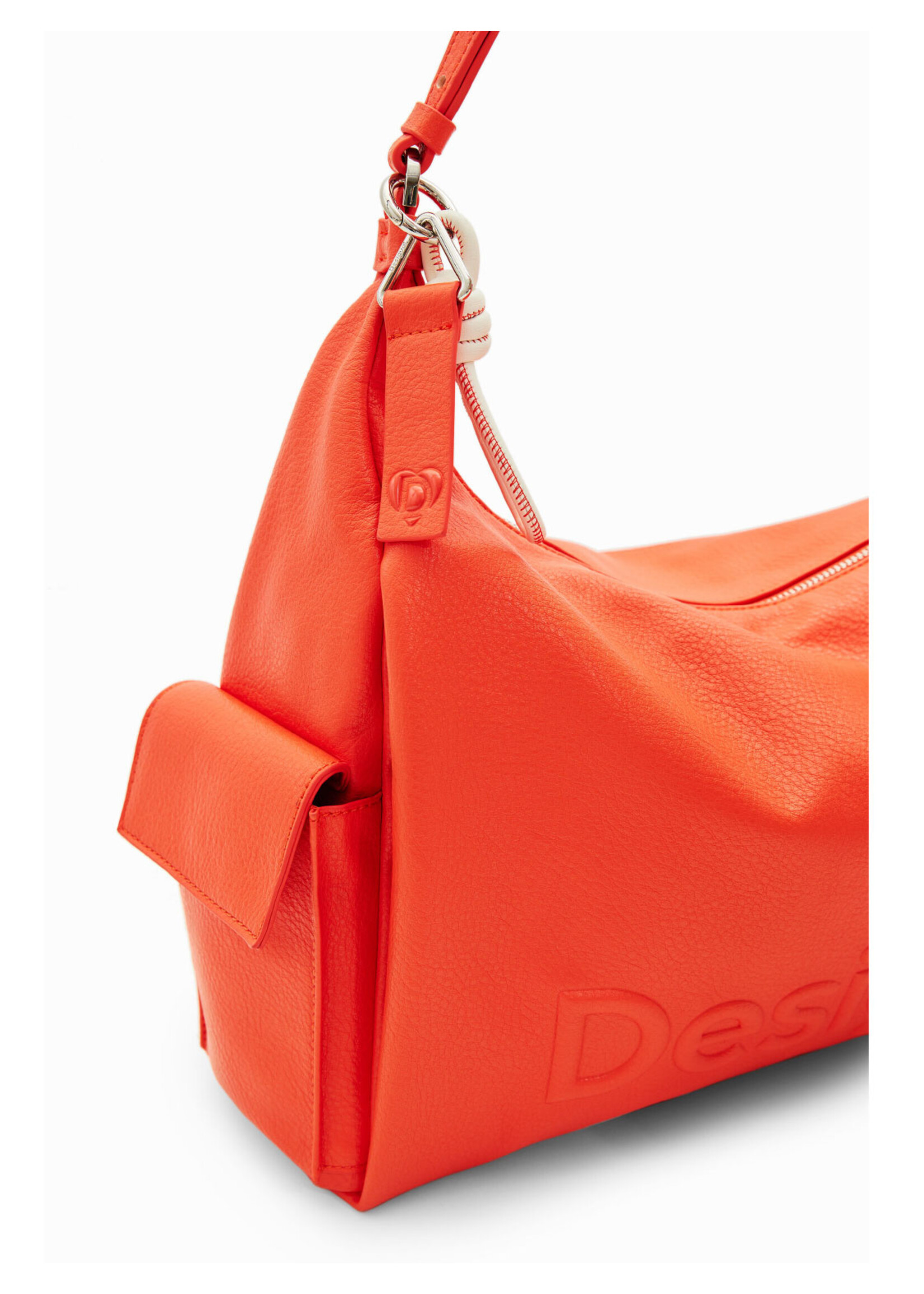 DESIGUAL Sac grand format avec logo embossé-ORANGE