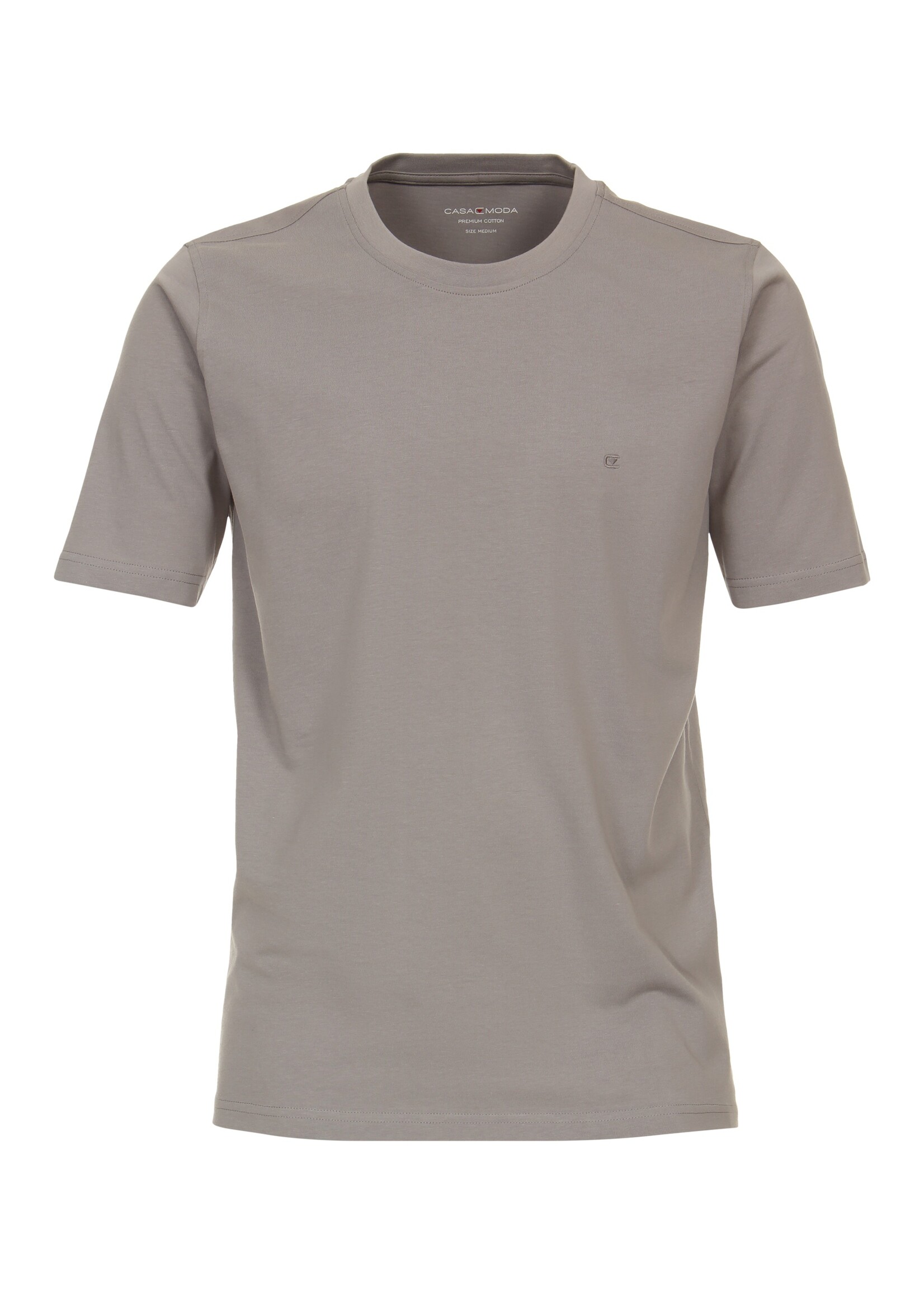 CASA MODA T-shirt basique col en rond-Peau de requin