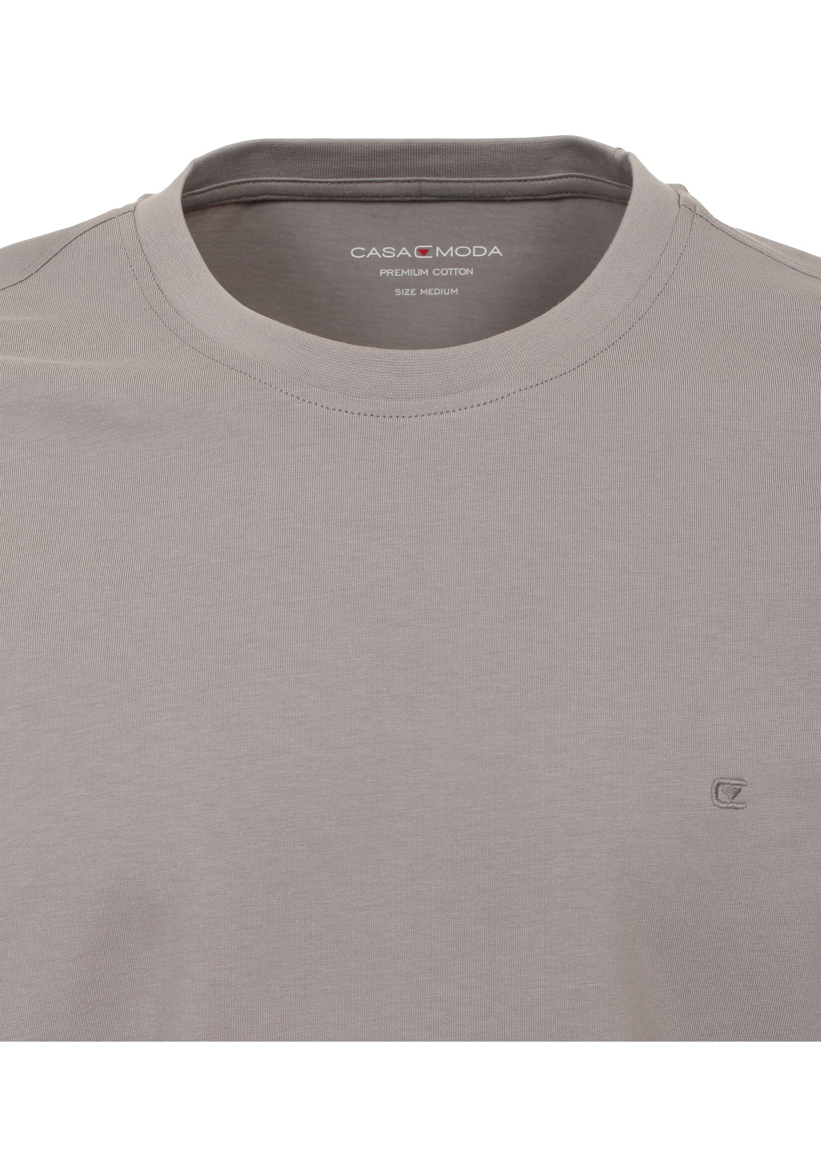 CASA MODA T-shirt basique col en rond-Peau de requin