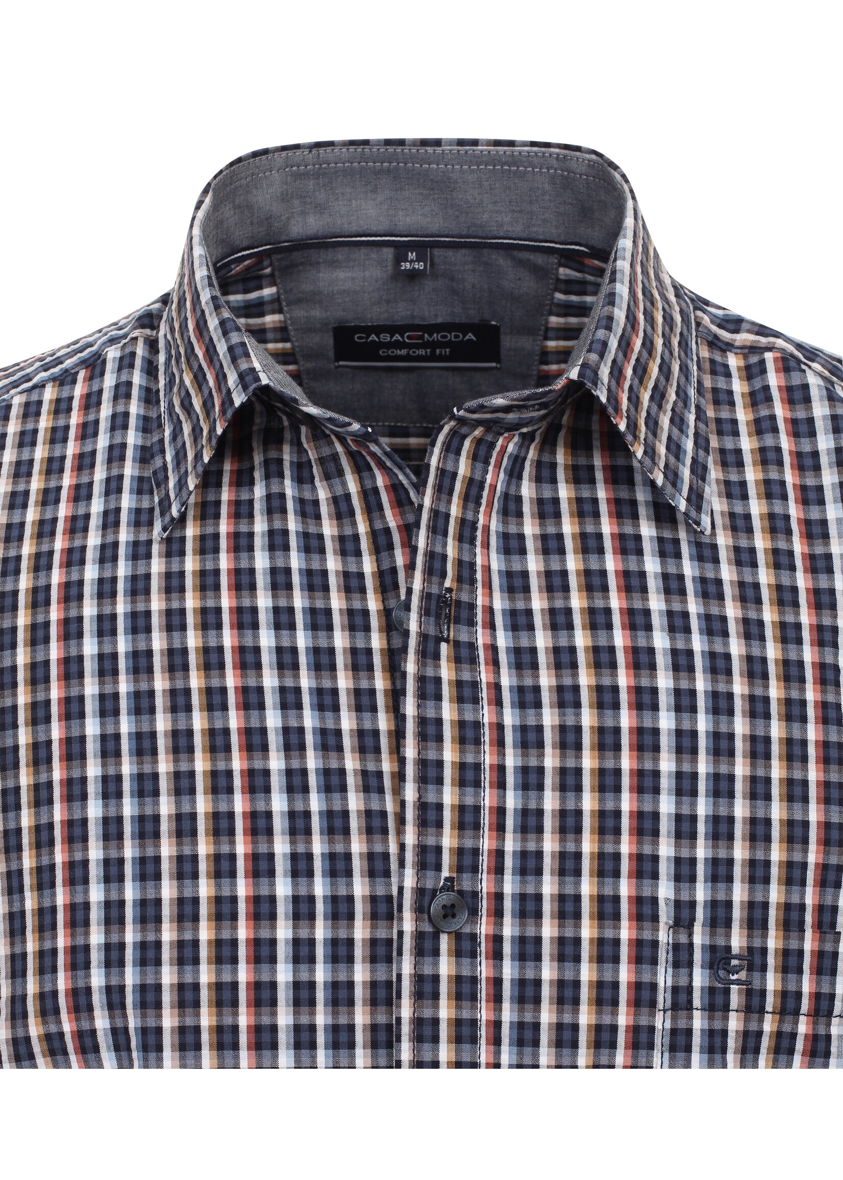 CASA MODA Chemise 100% cotton classique Casa-Marine multi