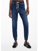 DESIGUAL Pantalon jogger en tissu denim-Bleu