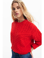 DESIGUAL Pull en maille à reliefs