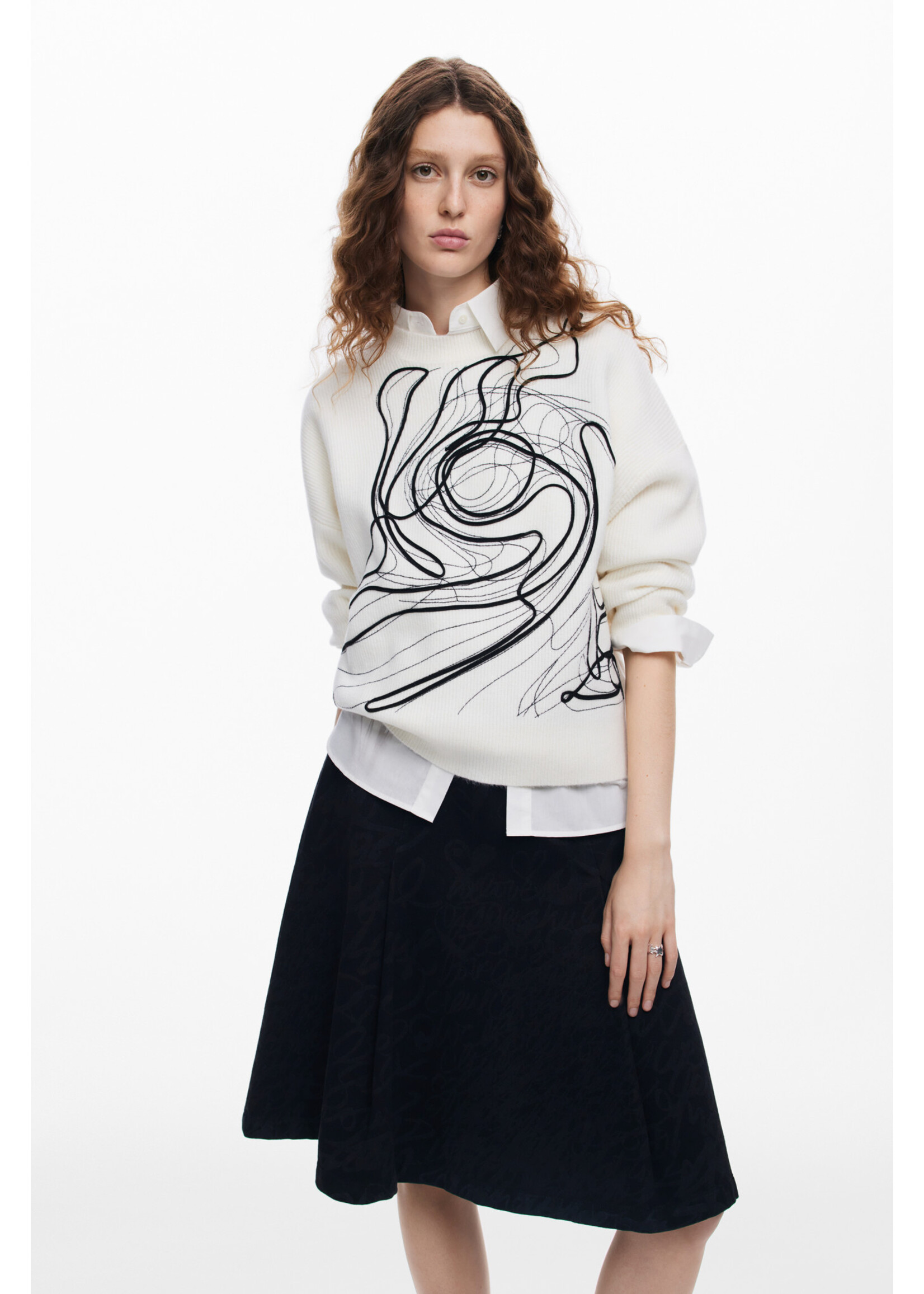 DESIGUAL M. Christian Lacroix brushstroke sweater