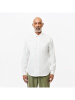 LACOSTE Chemise regular fit unie en coton premium pour homme-BLANC