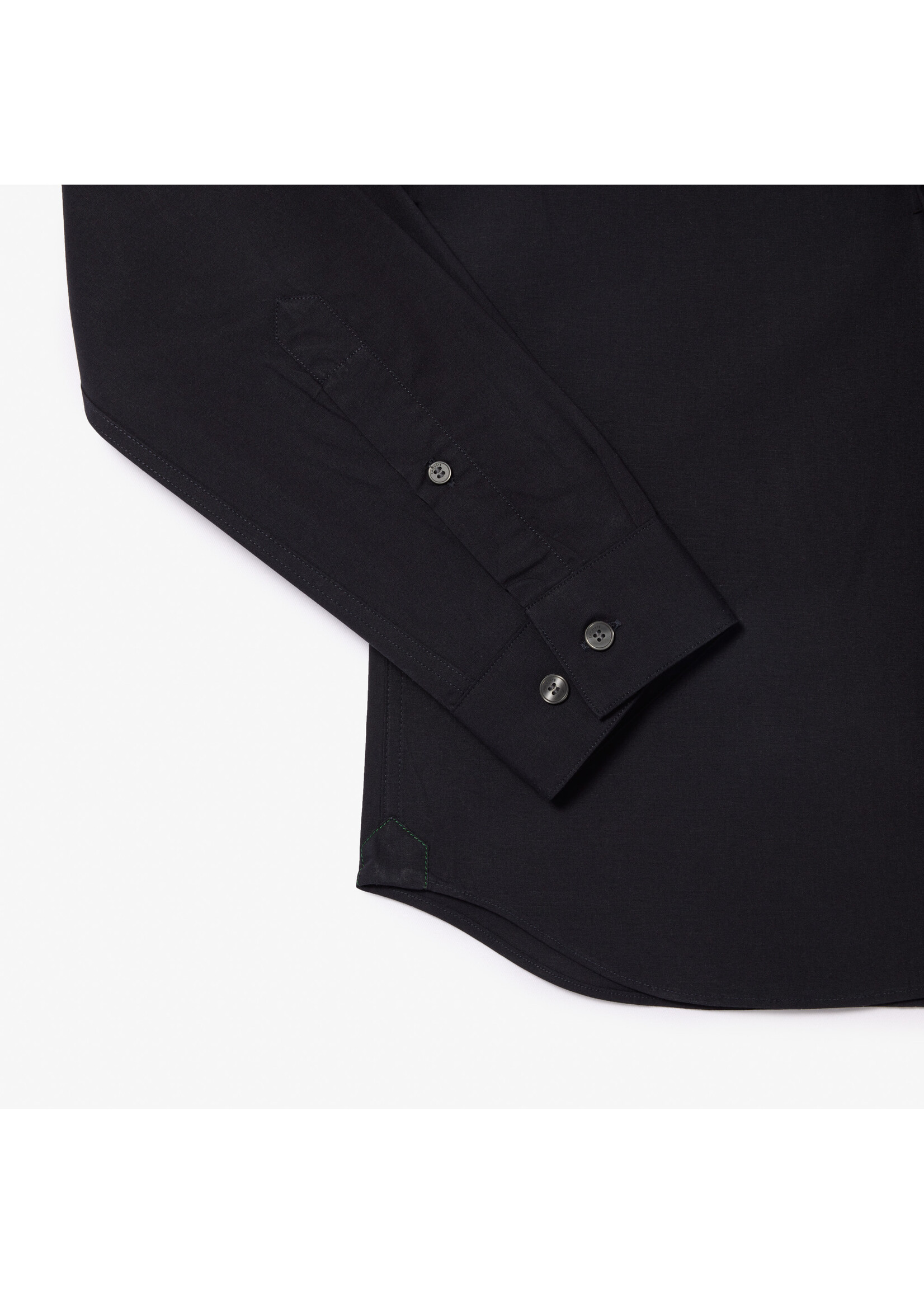 LACOSTE Chemise slim fit en popeline de coton stretch pour homme-NOIR