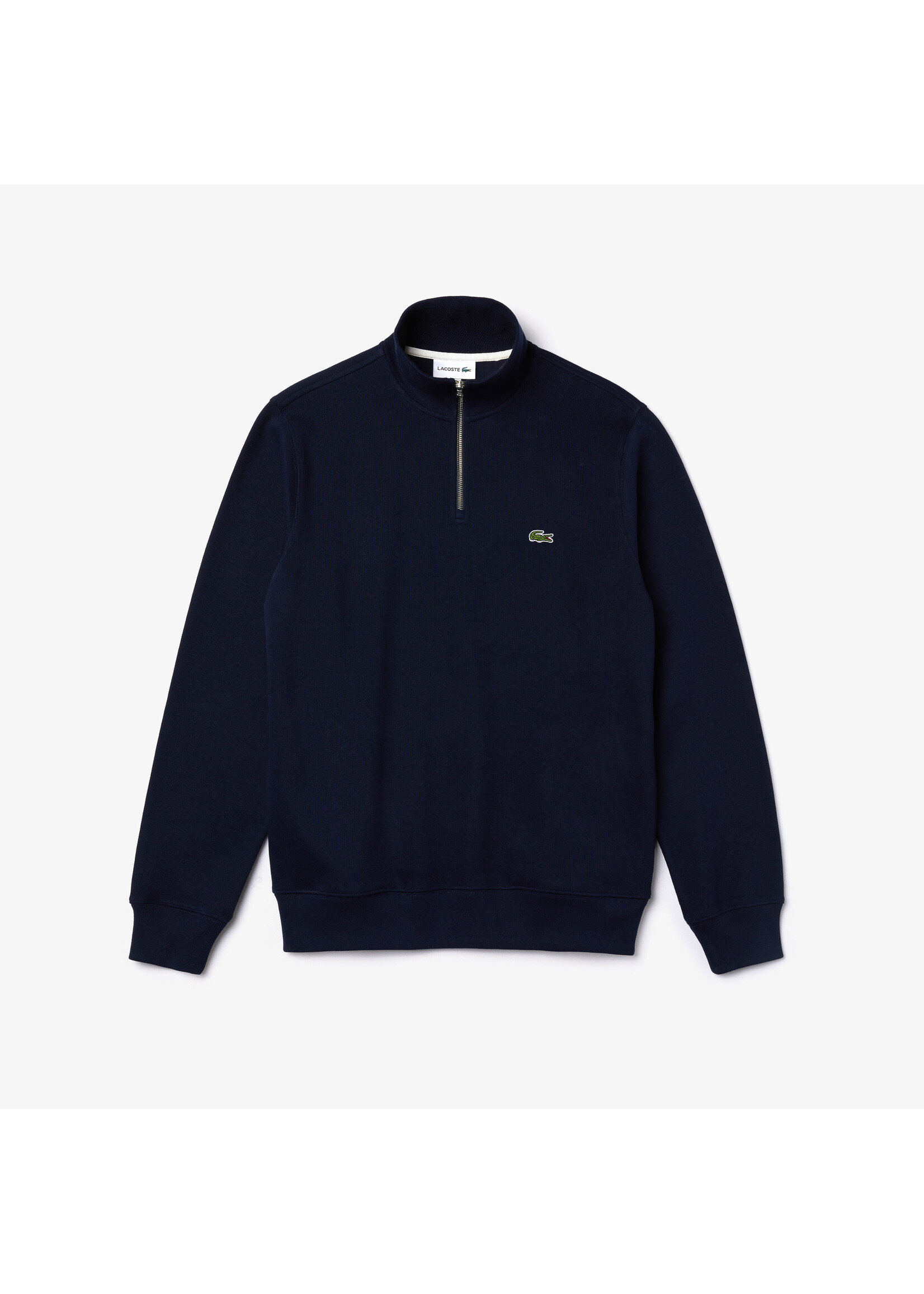 LACOSTE Men's Zip-Up High Neck Interlock Sweatshirt