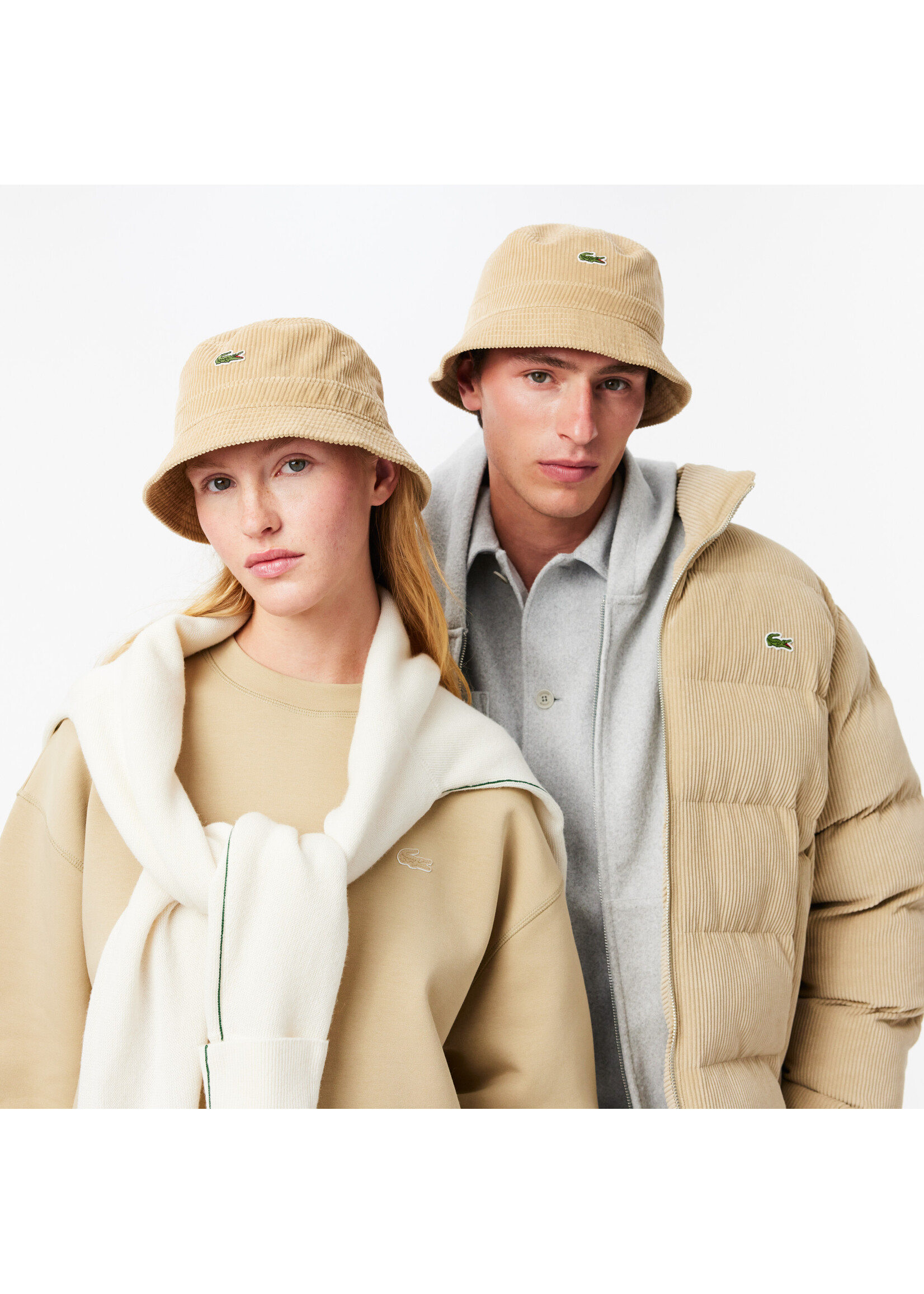 LACOSTE Corduroy Bucket Hat-VIENNOIS