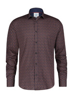 A FISH NAMED FRED Chemise artistique minimaliste pour homme-Brun