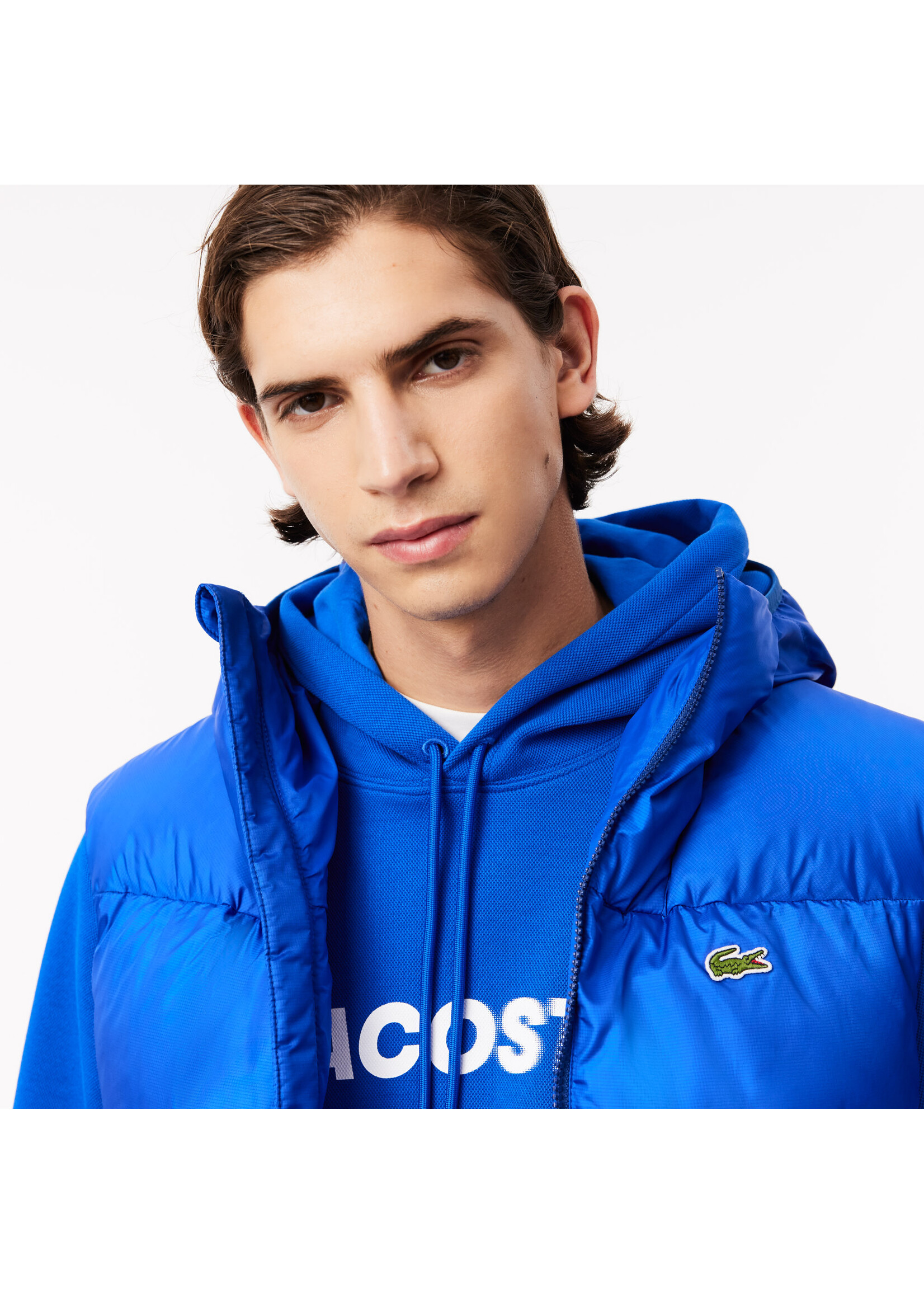 LACOSTE Water-Repellent Short Puffed Vest