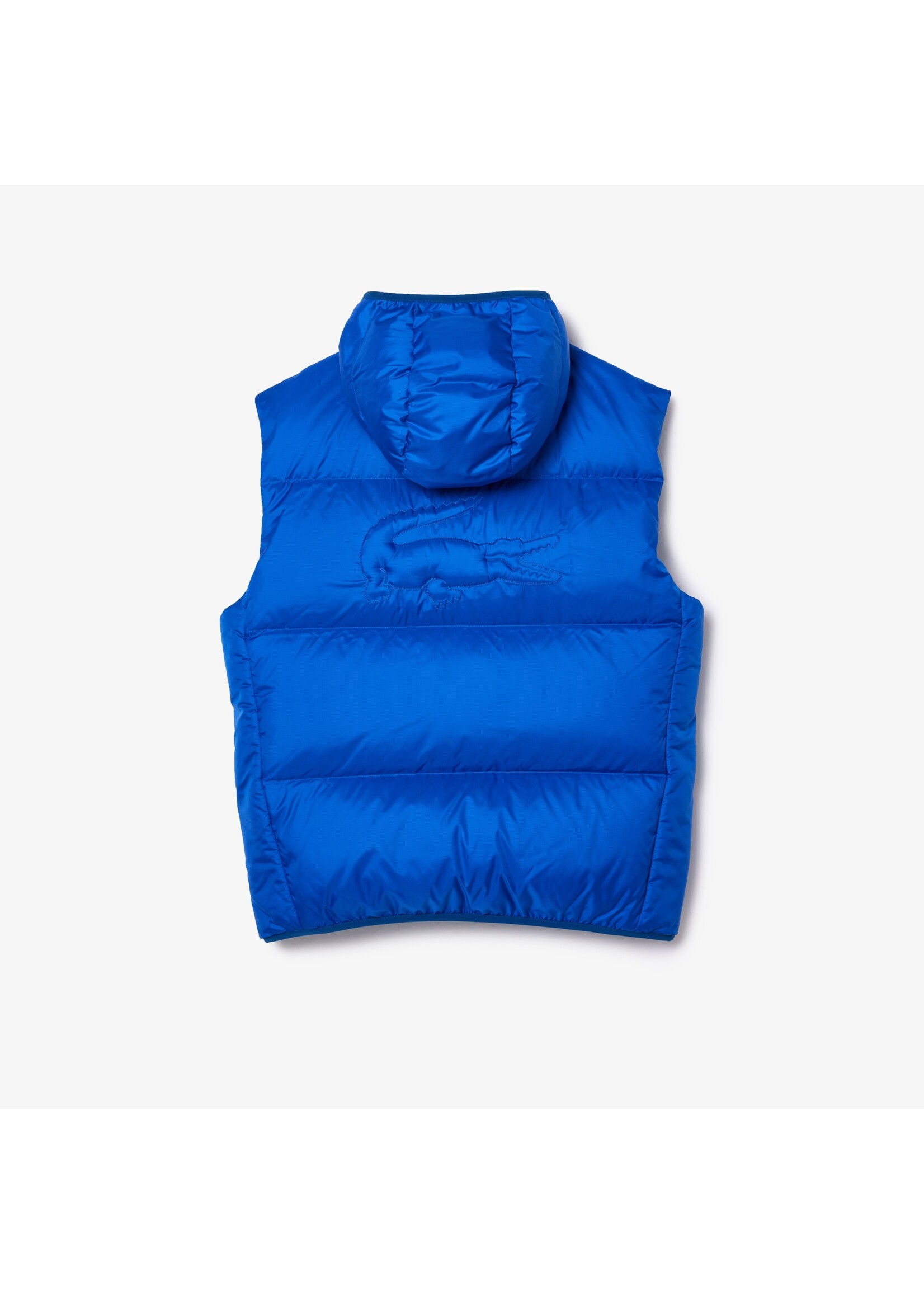 LACOSTE Veste matelassée en duvet à capuche pour homme-BLEU