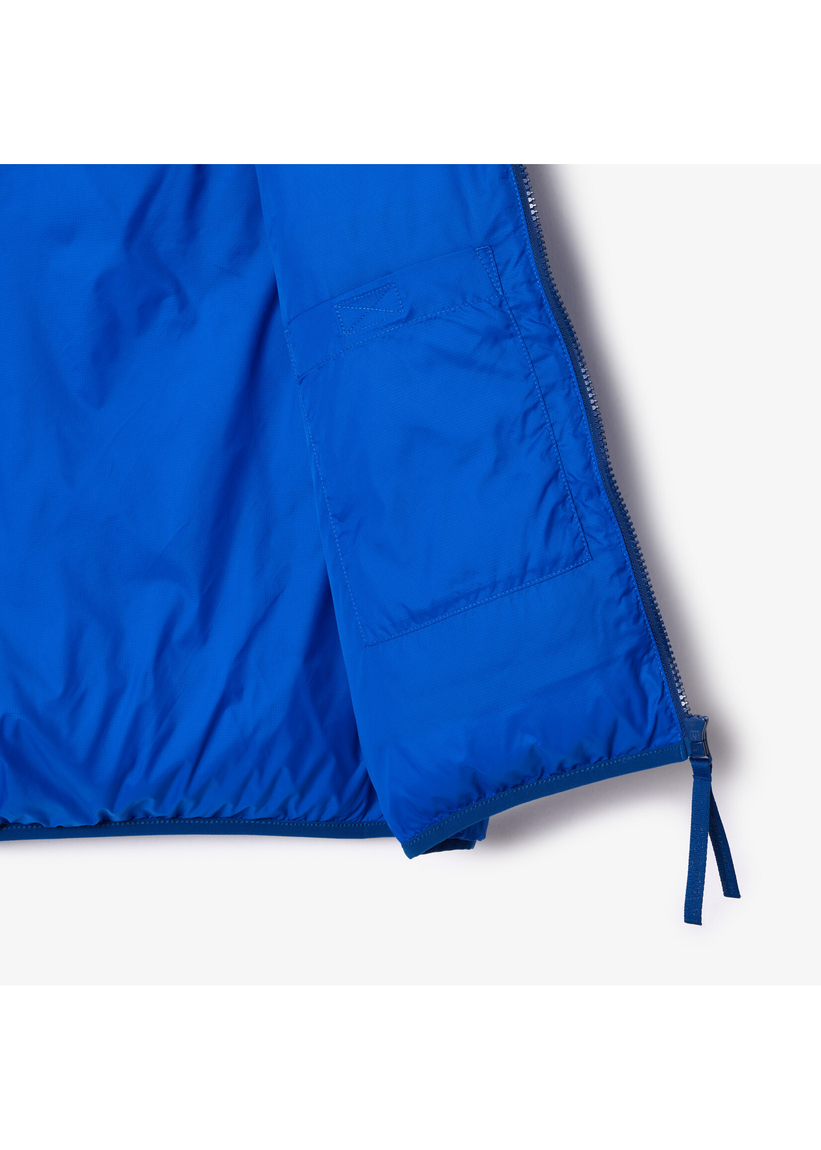 LACOSTE Veste matelassée en duvet à capuche pour homme-BLEU