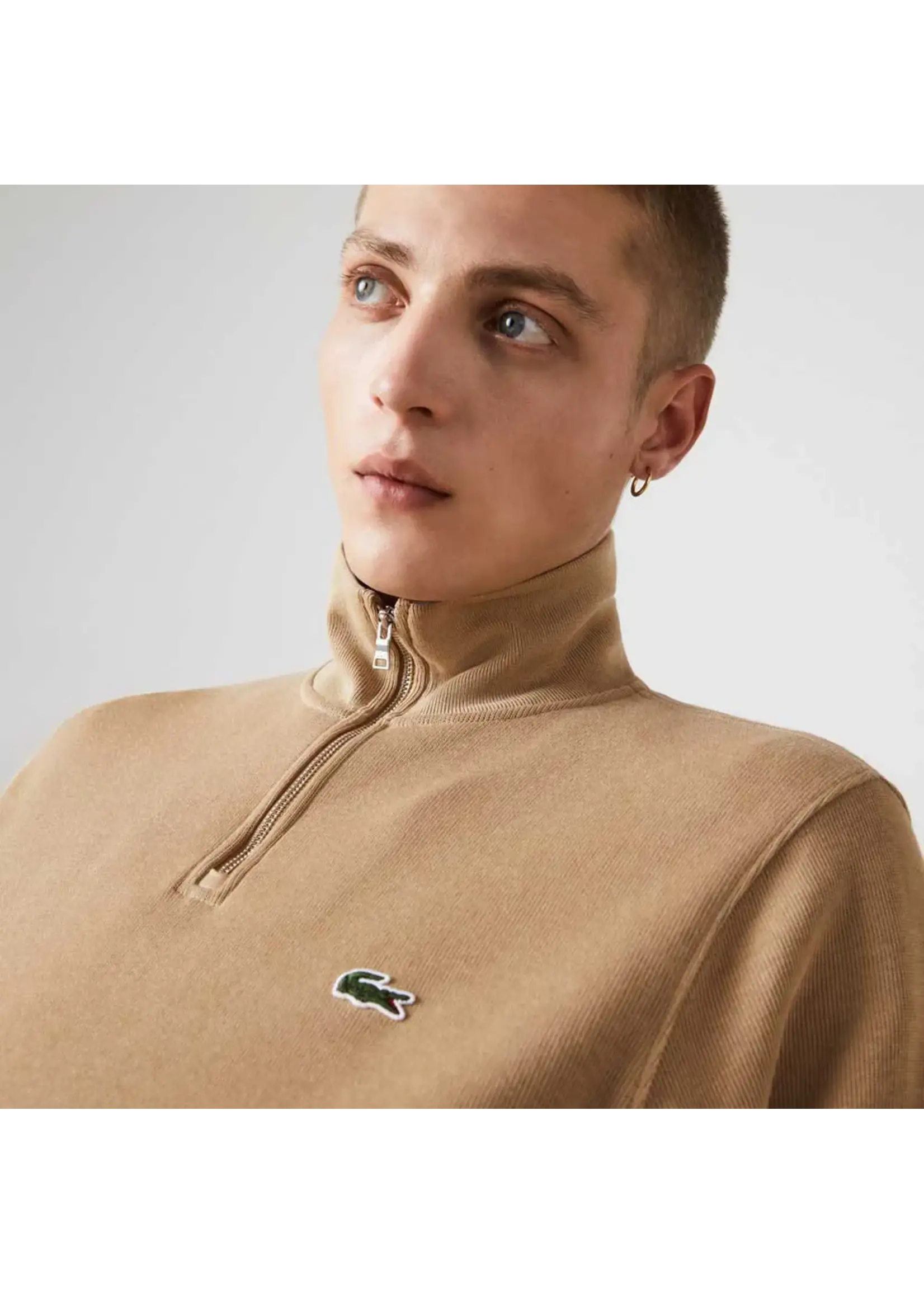 LACOSTE Chandail Lacoste ML en coton avec fermeture-éclair 1/4-VIENNOIS