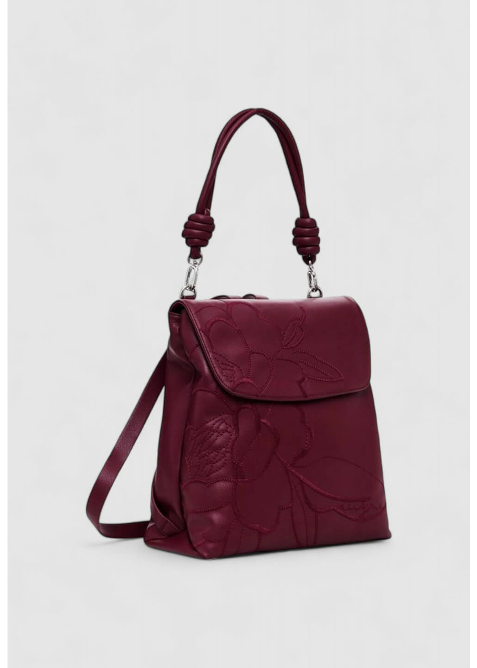 DESIGUAL Sac à dos avec relief-Bordeaux