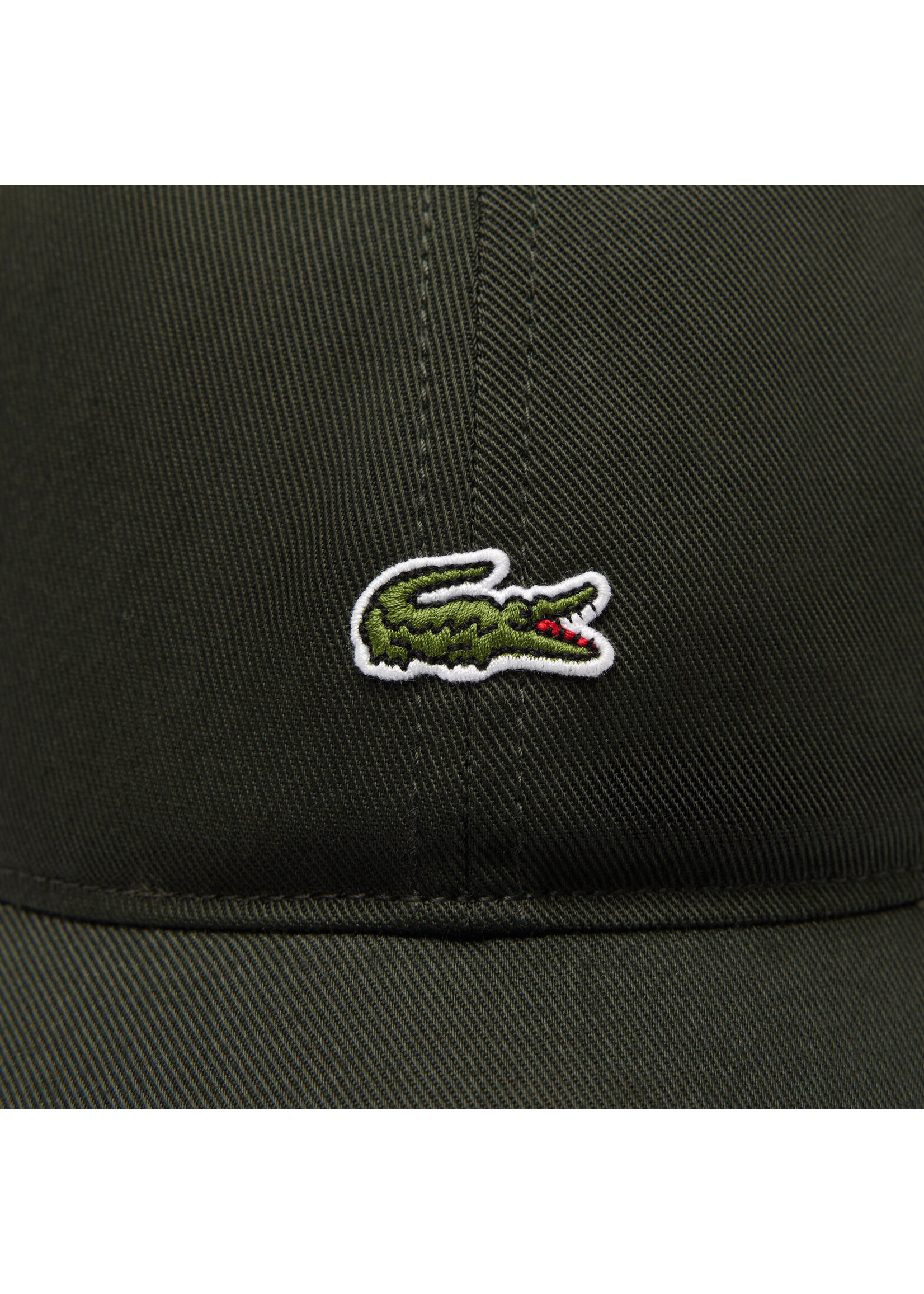 LACOSTE Casquette unisexe unie Lacoste en twill de coton biologique-AUBIER