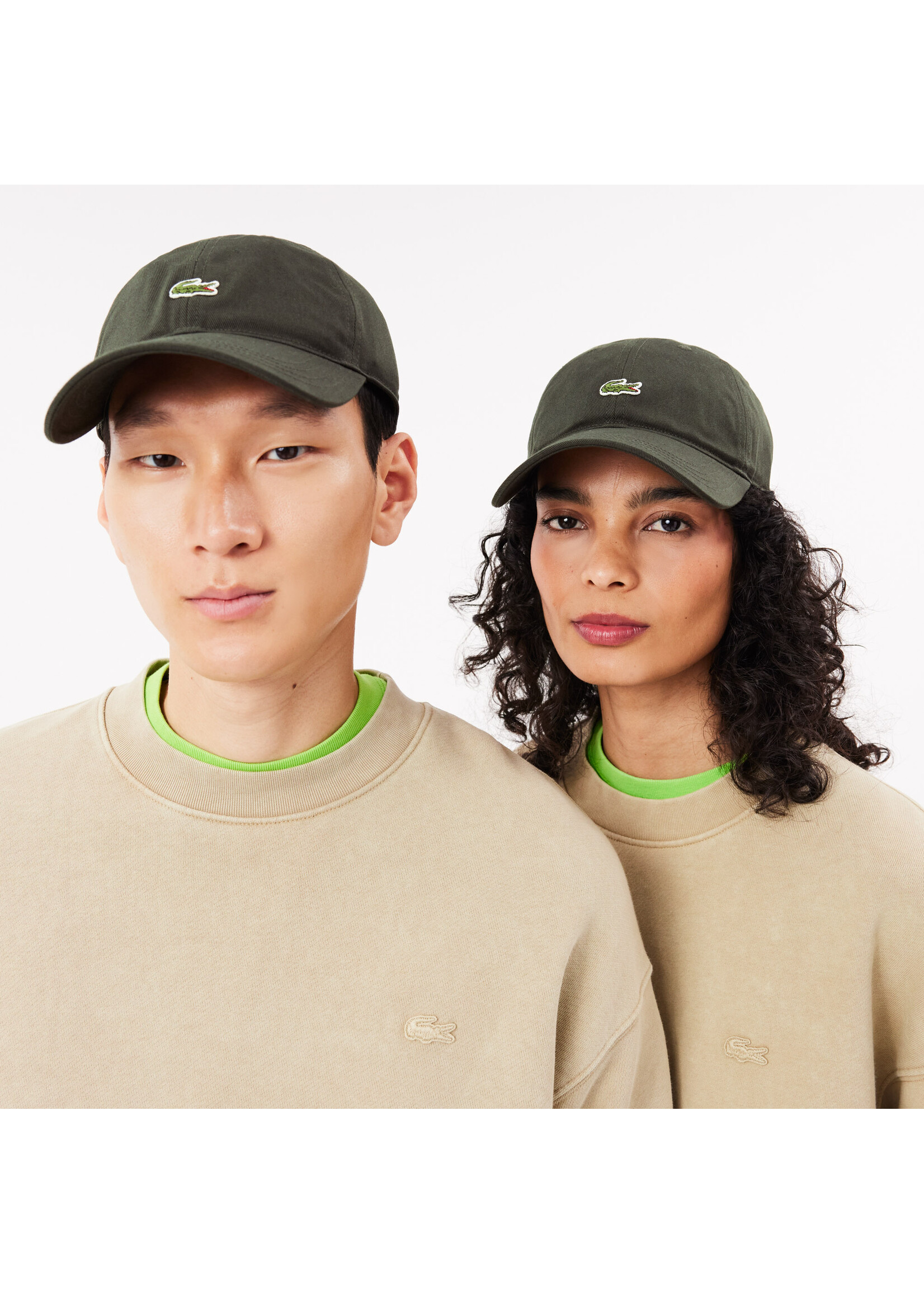 LACOSTE Casquette unisexe unie Lacoste en twill de coton biologique-AUBIER