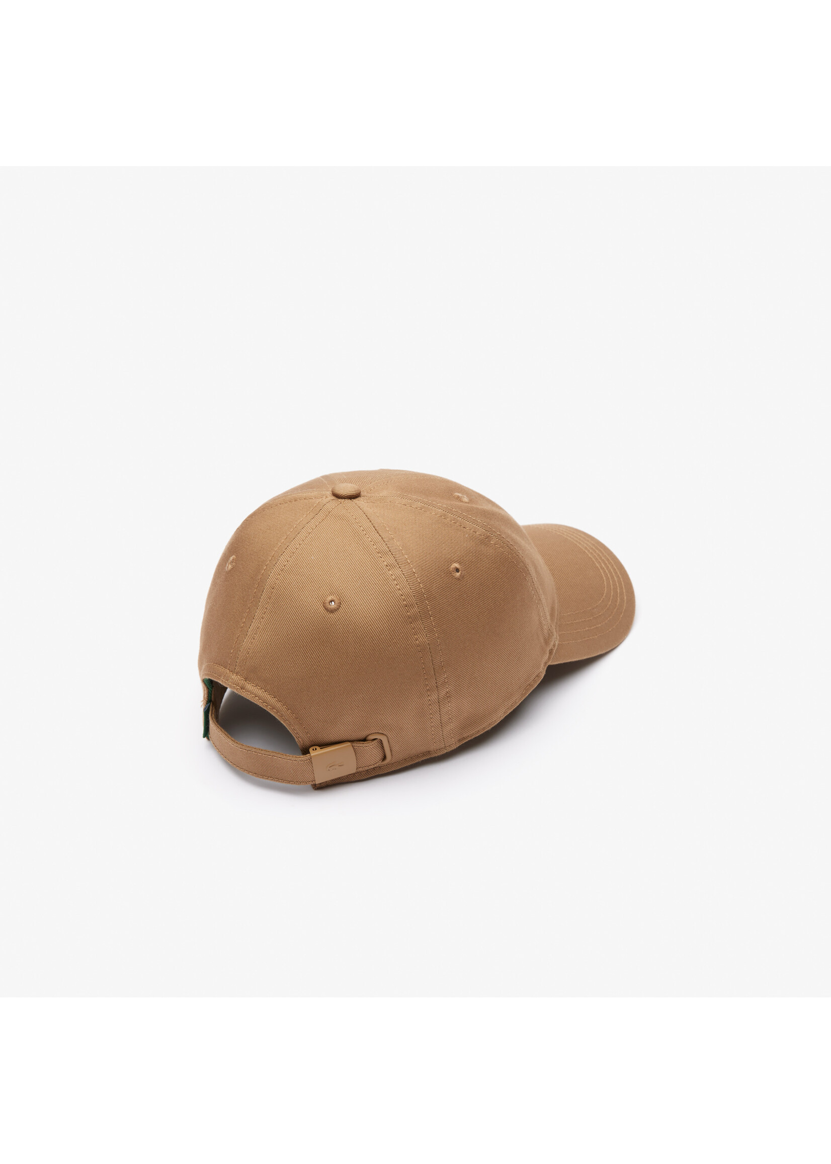 LACOSTE Casquette unisexe unie Lacoste en twill de coton biologique-COOKIE