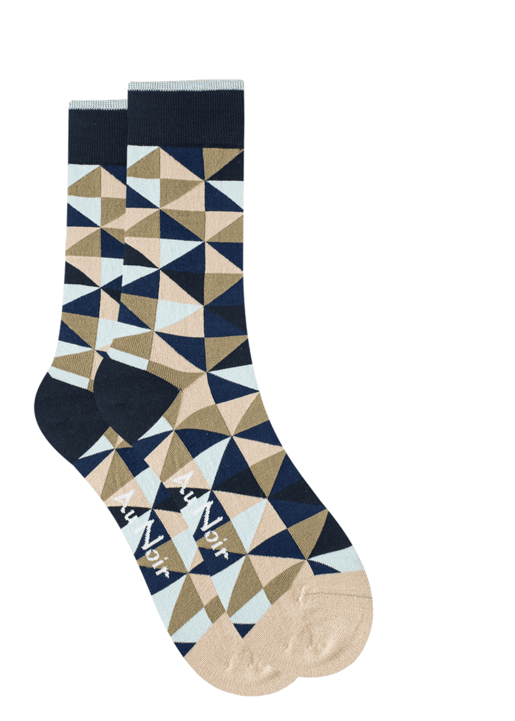 AU NOIR Chaussettes colorées en coton (paire) pour homme-Pierre-Olive