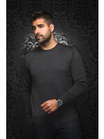 AU NOIR MERINO WOOL SWEATER | MARINI, charcoal