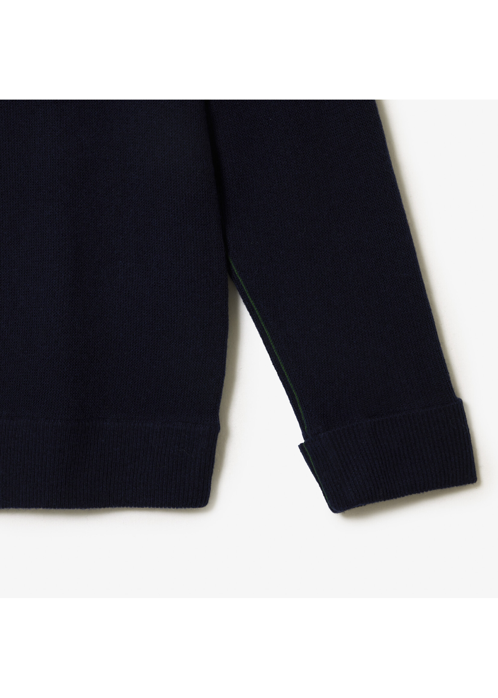LACOSTE Cardigan col en V en laine pour femme-Marine