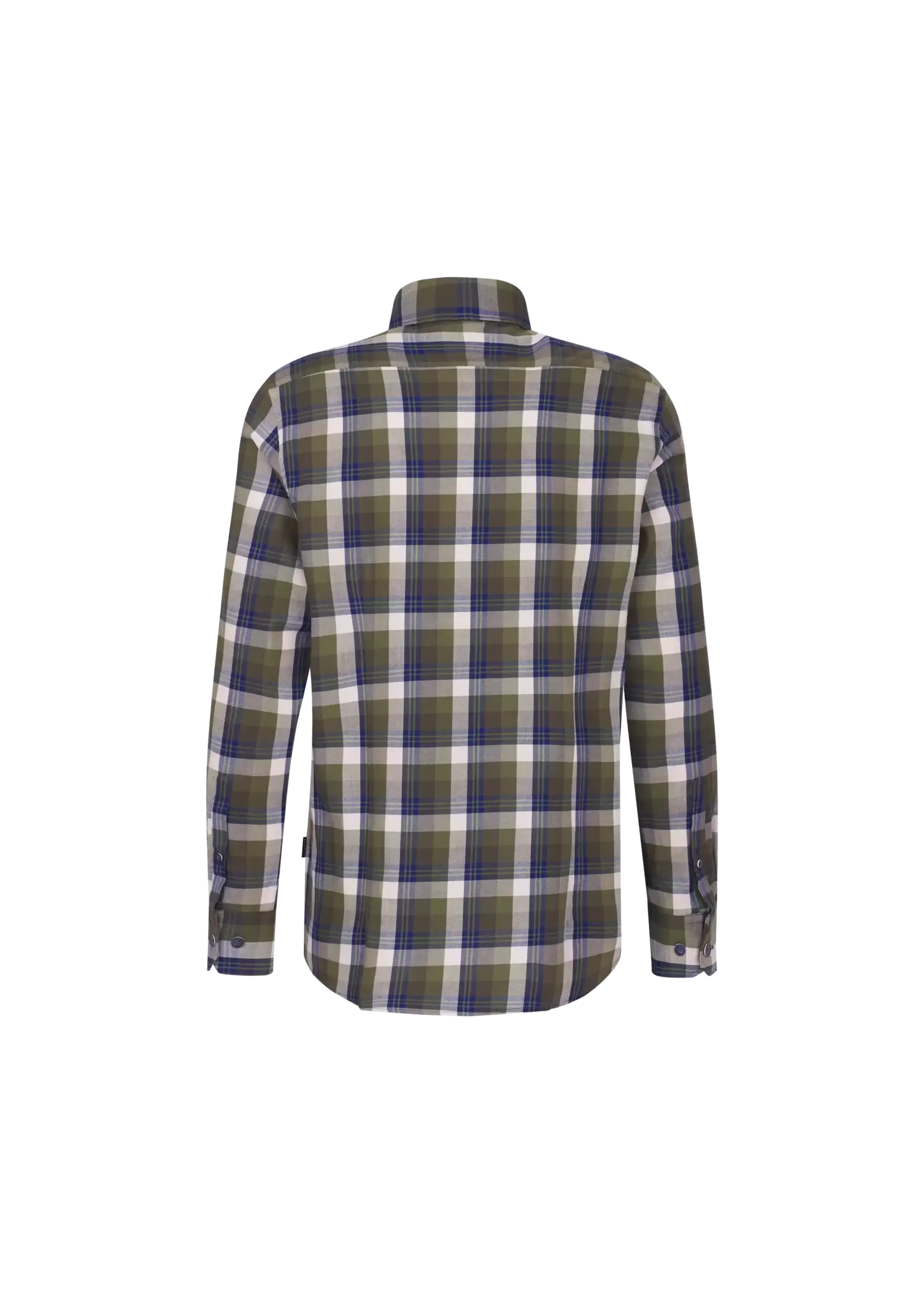 BUGATTI Shirt with button-down collar in olive