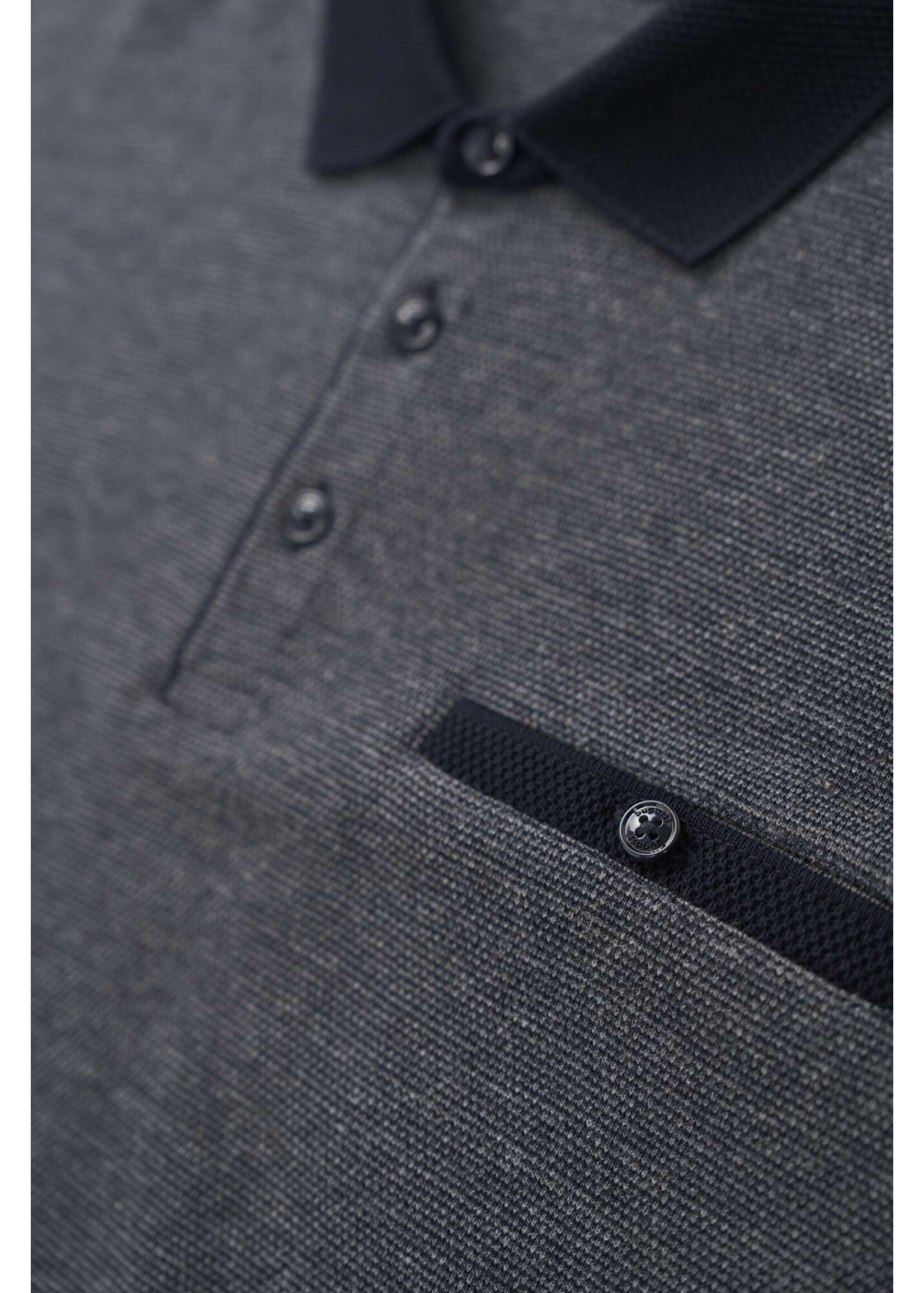 BUGATTI Chandail polo importé pour homme-GRIS LÉGER
