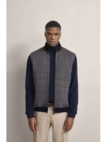 BUGATTI Sweat jacket made from 100% cotton in navy