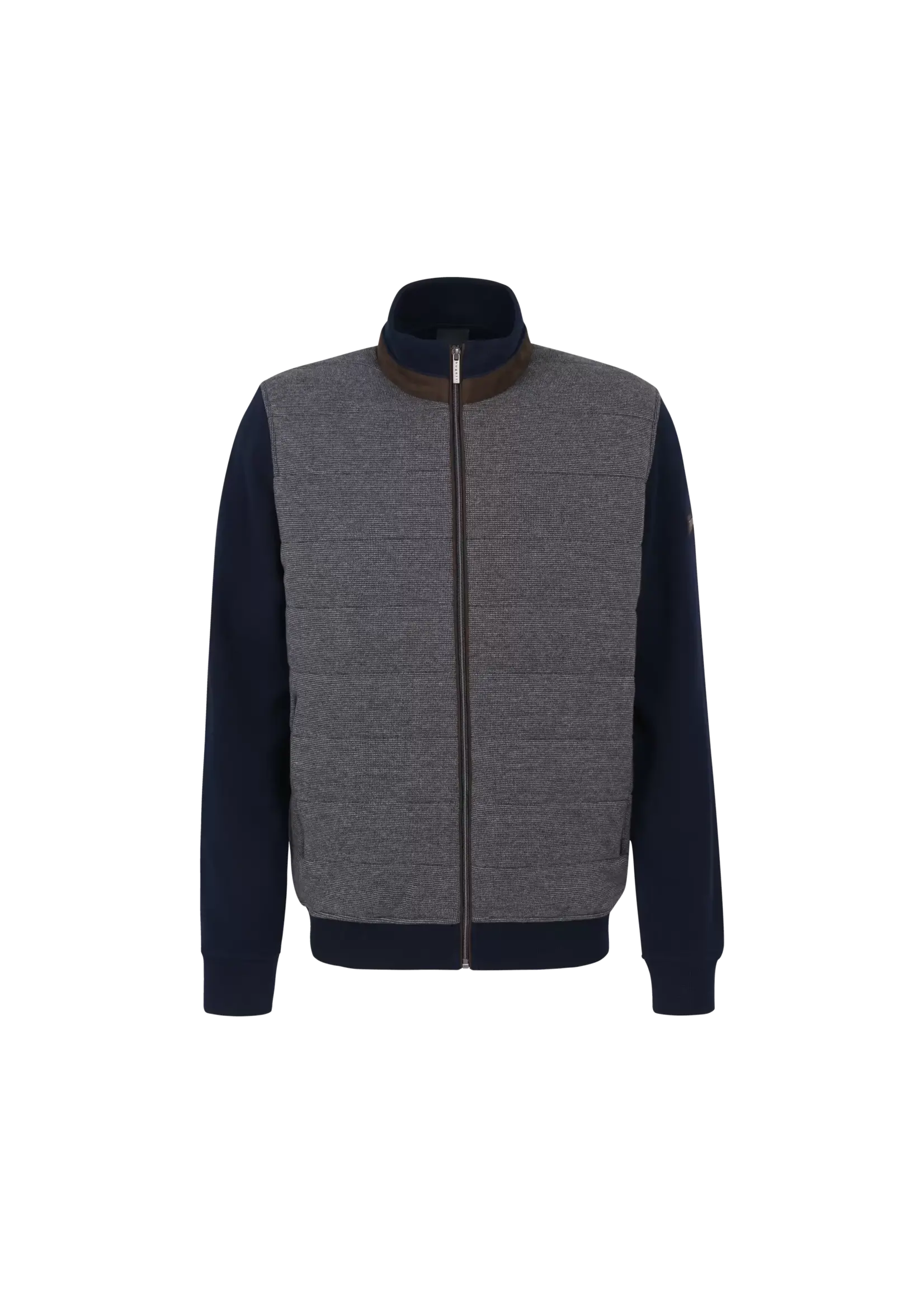 BUGATTI Sweat jacket made from 100% cotton in navy