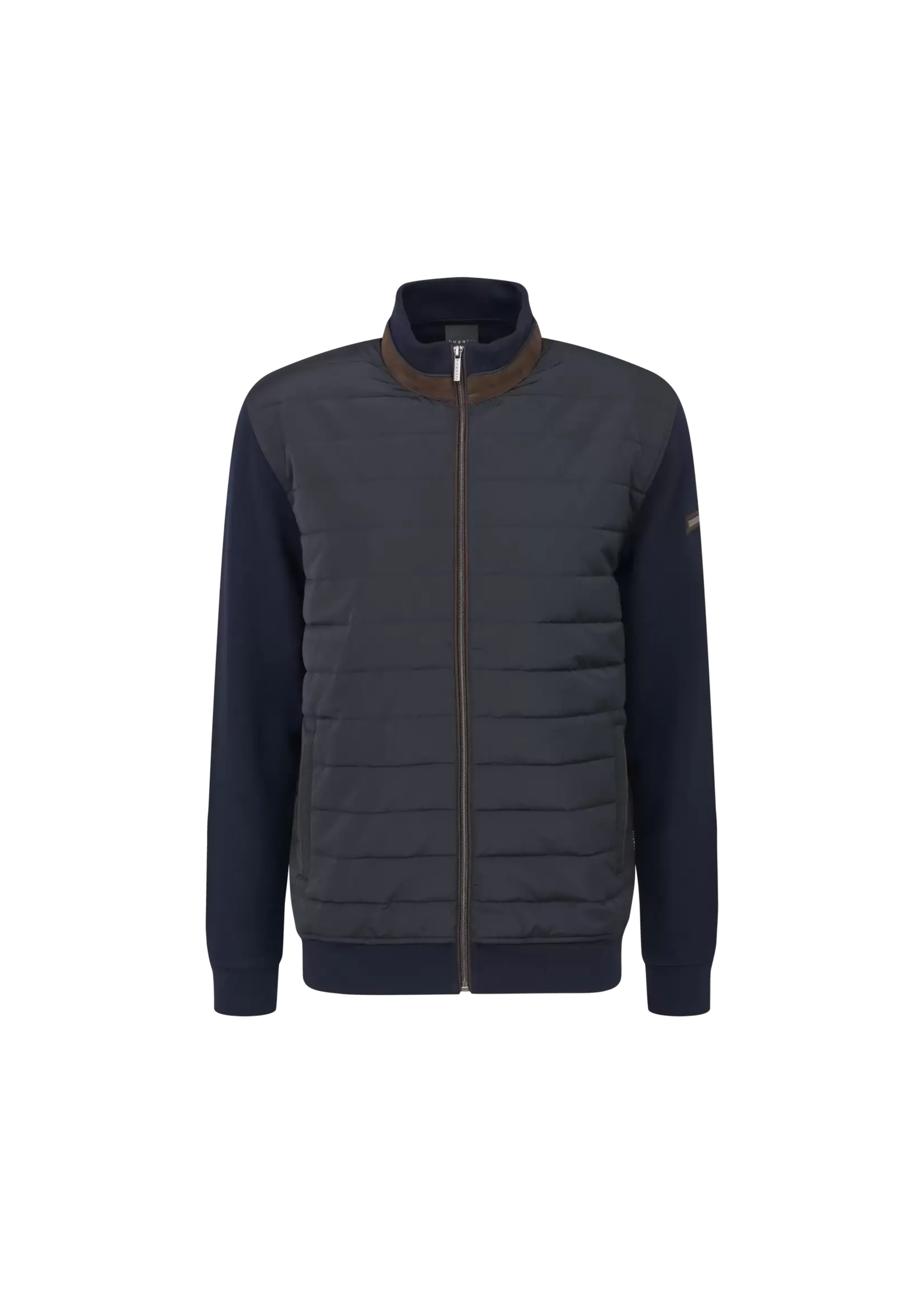 BUGATTI Jacket with blended fabric in navy