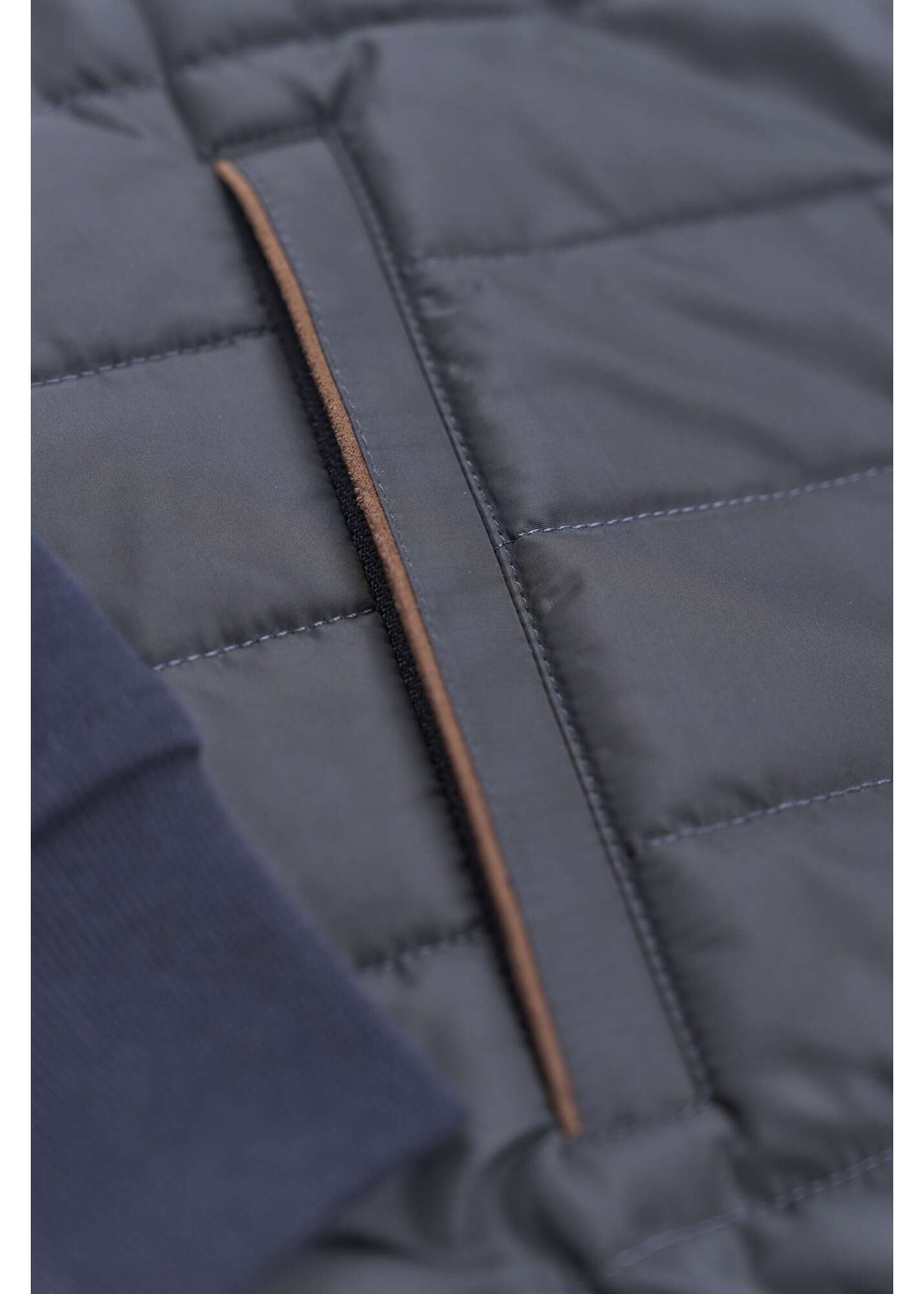 BUGATTI Jacket with blended fabric in navy