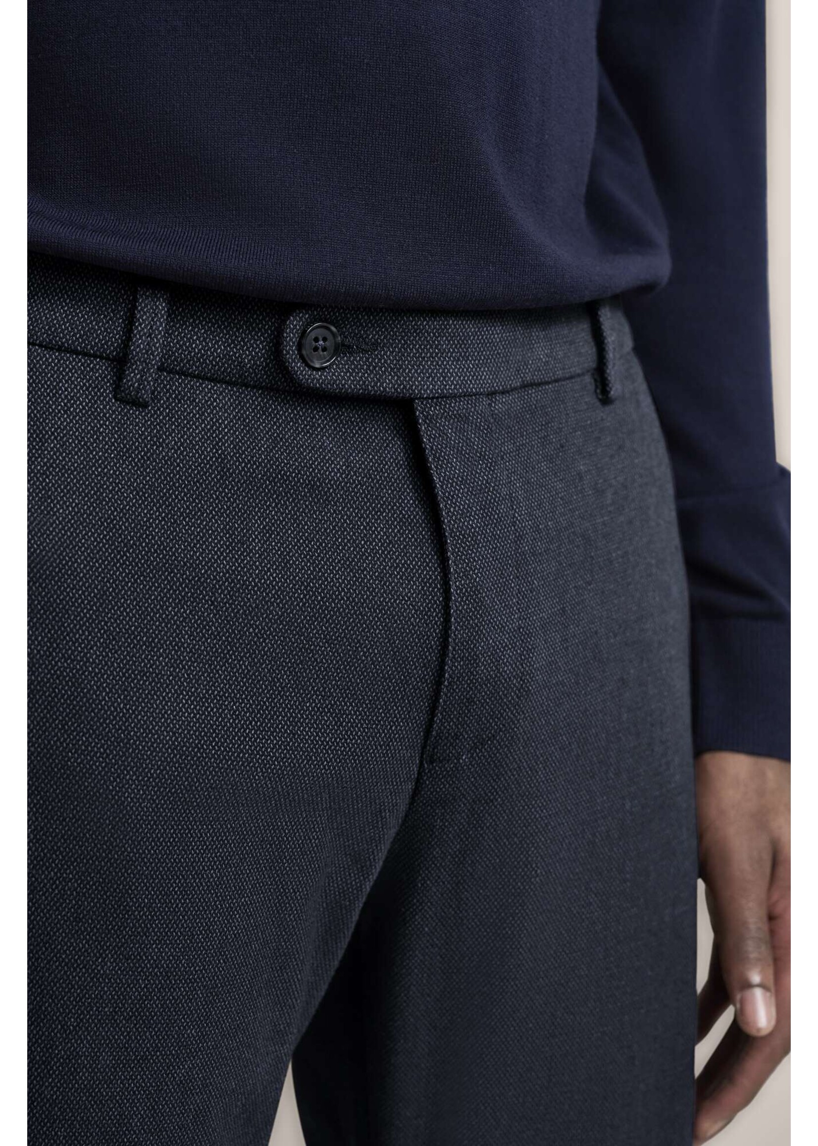 BUGATTI Chinos Made from stretch cotton in navy