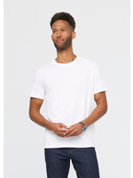 DUER Chandail de base manches courtes col rond PurePima pour homme-Blanc