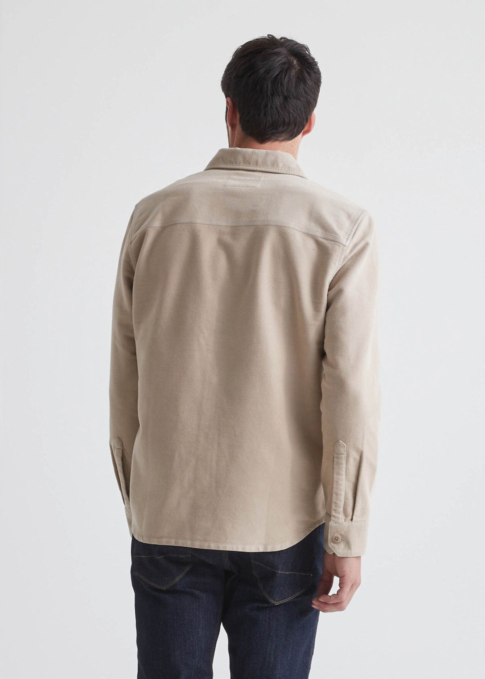 DUER Chemise unie en moleskin pour homme - 2 couleurs disponibles