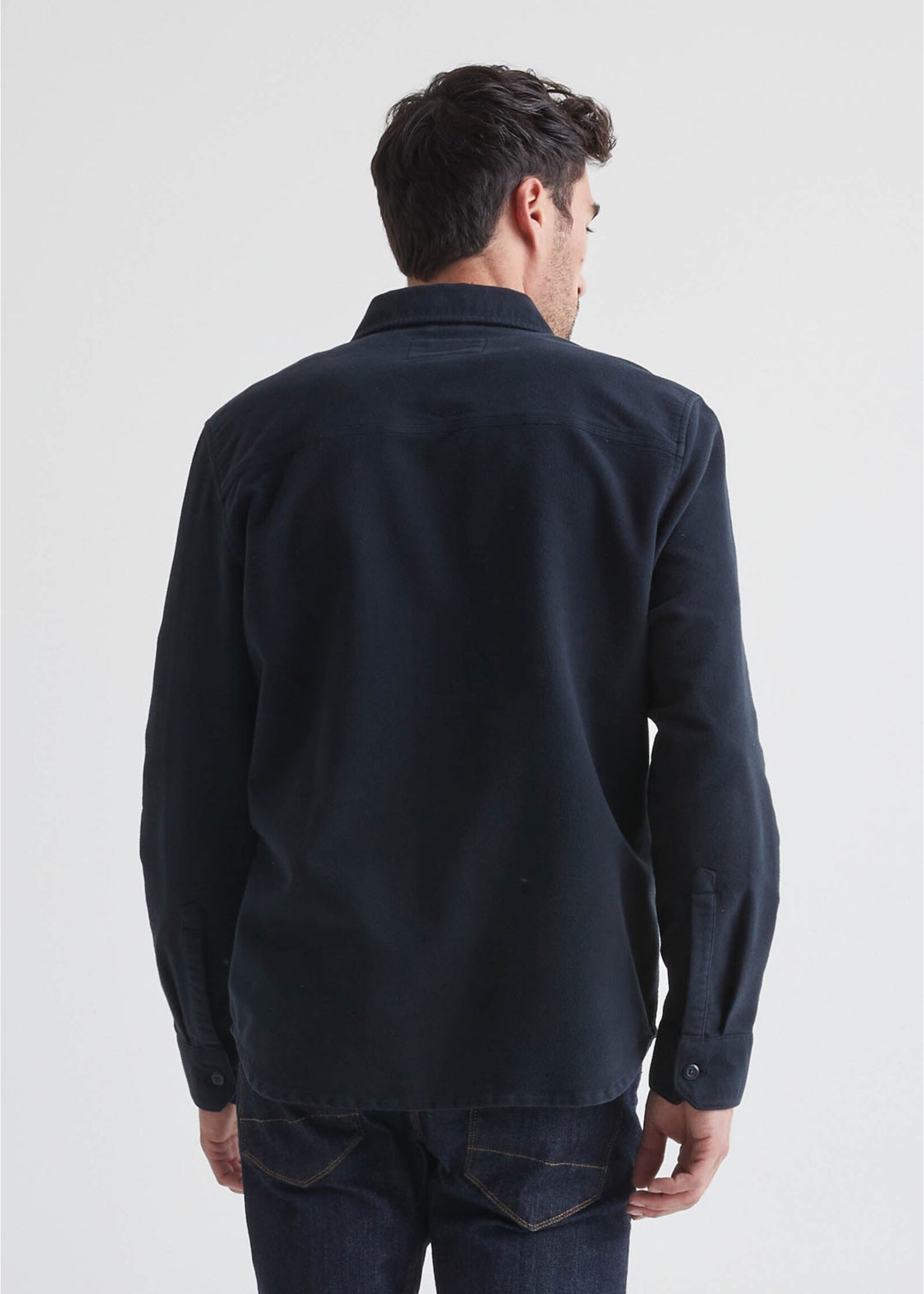 DUER Chemise unie en moleskin pour homme - 2 couleurs disponibles