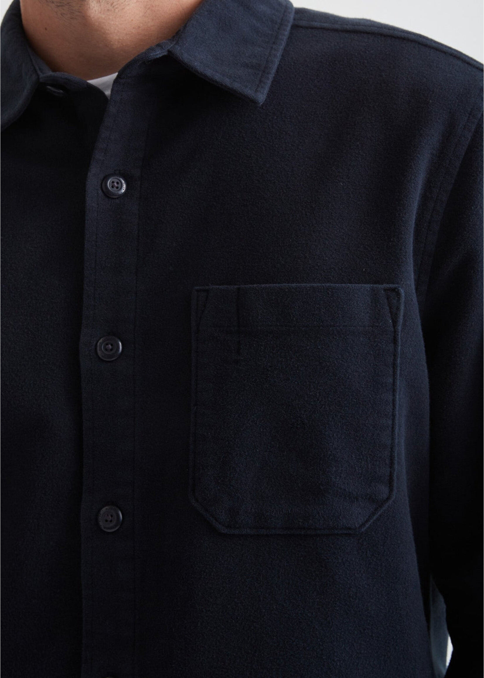 DUER Chemise unie en moleskin pour homme - 2 couleurs disponibles