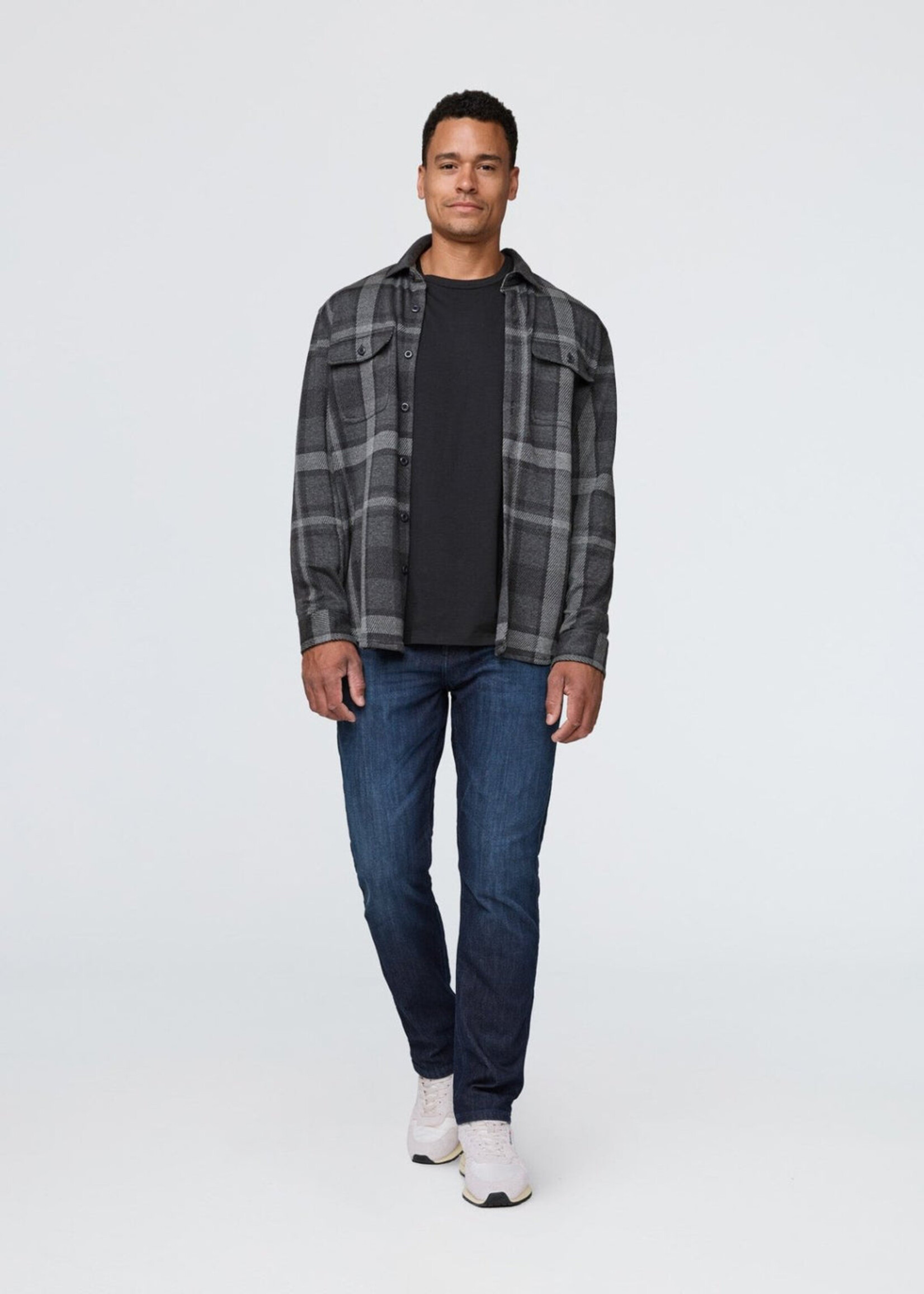 DUER Chemise boutonnée en flanelle Performance pour homme - 2 couleurs disponibles