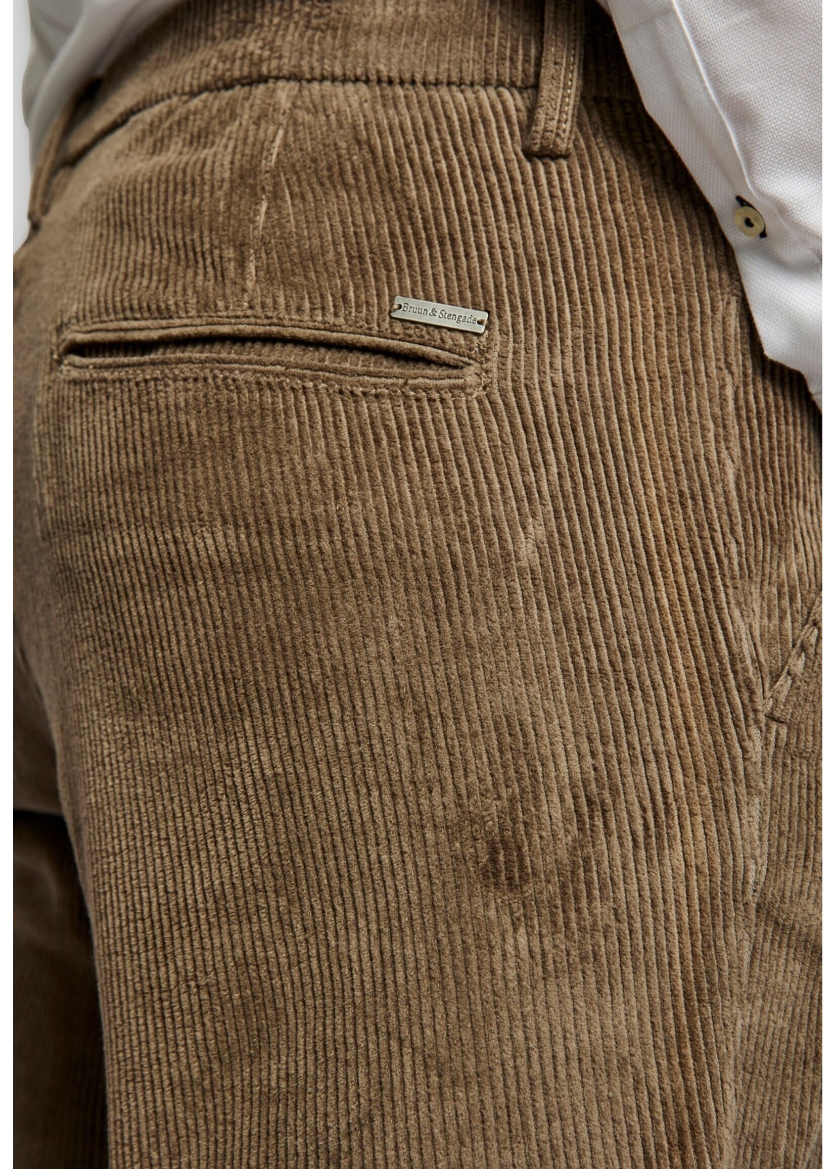 BRUUN & STENGADE Alfred slim fit chinos - Beige