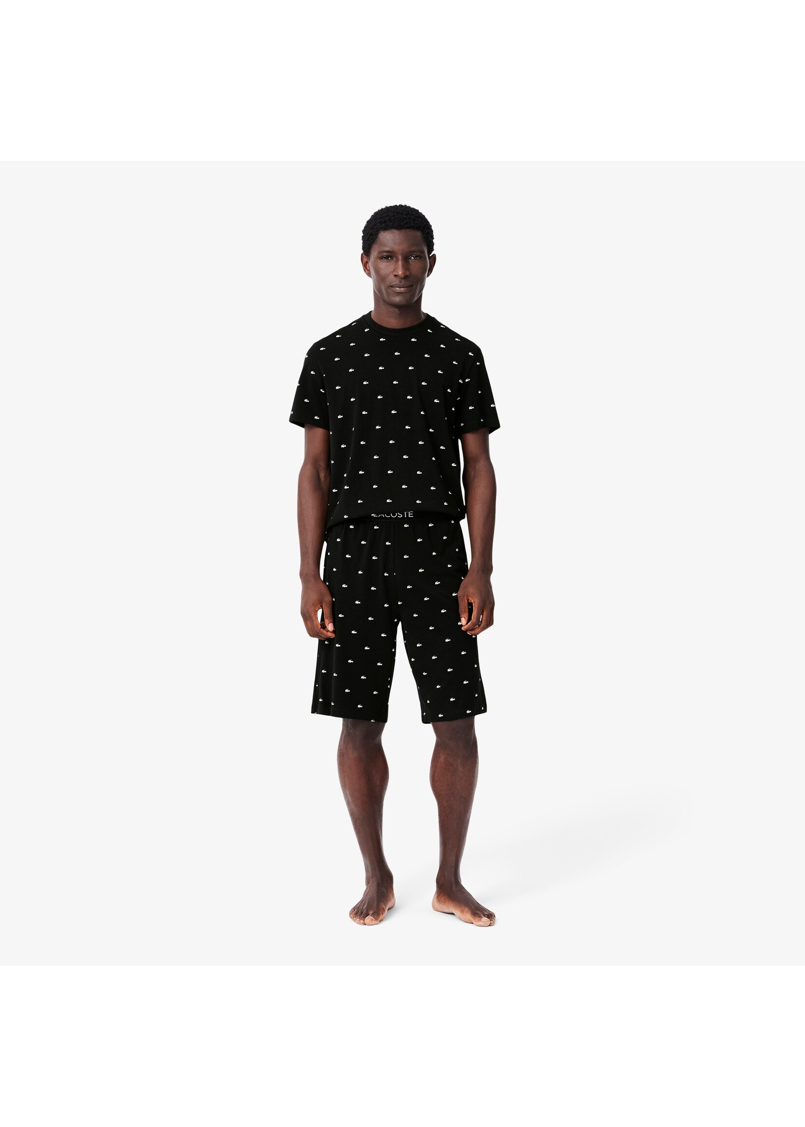 LACOSTE Men s Printed Cotton Pajama Set