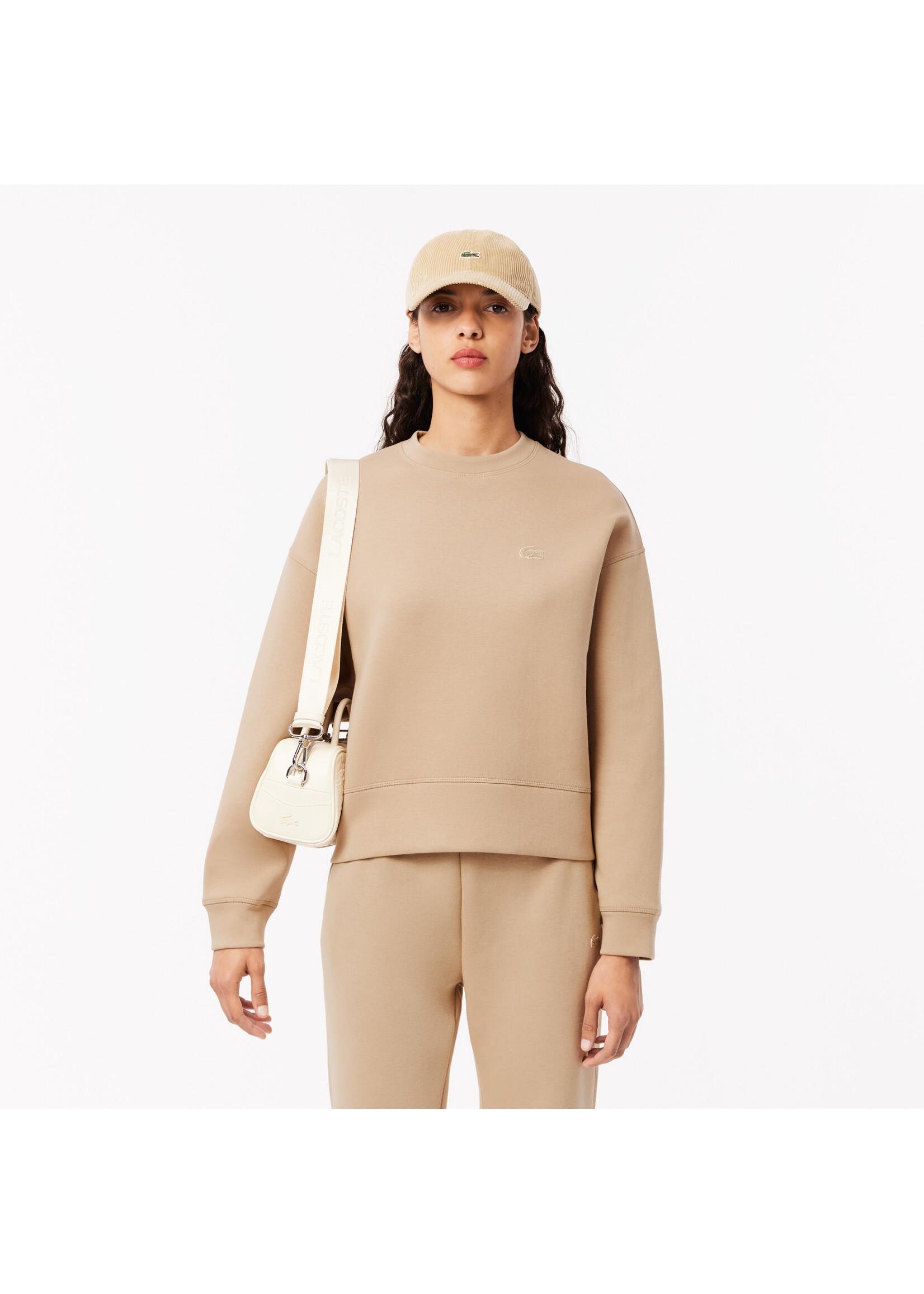 LACOSTE Women's Oversized Cotton Sweatshirt