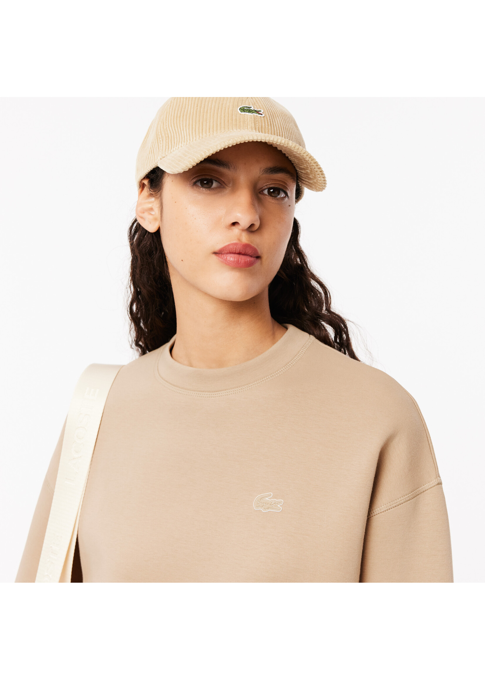 LACOSTE Women's Oversized Cotton Sweatshirt