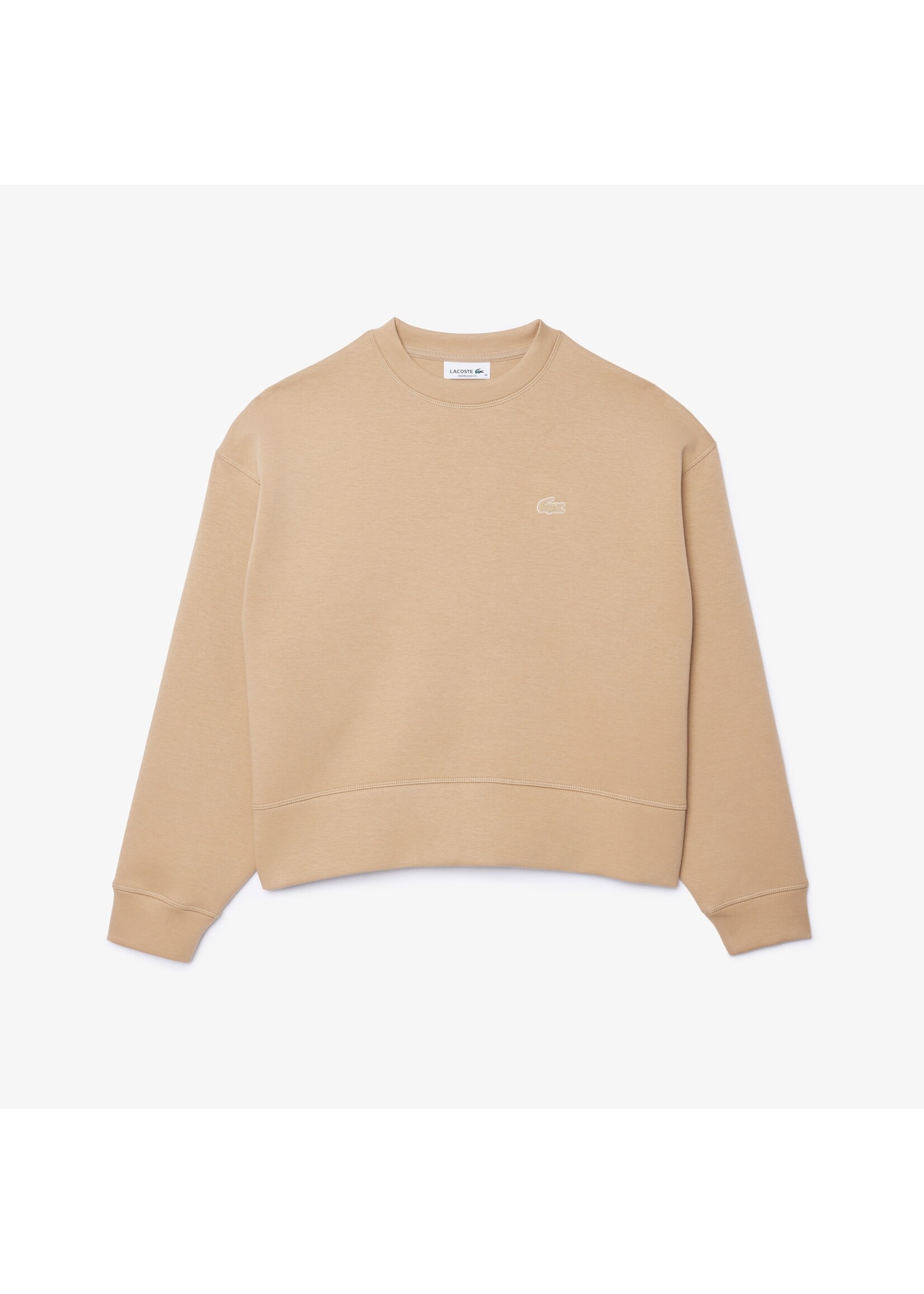 LACOSTE Sweatshirt surdimentionné en coton pour femme - 2 couleurs disponibles