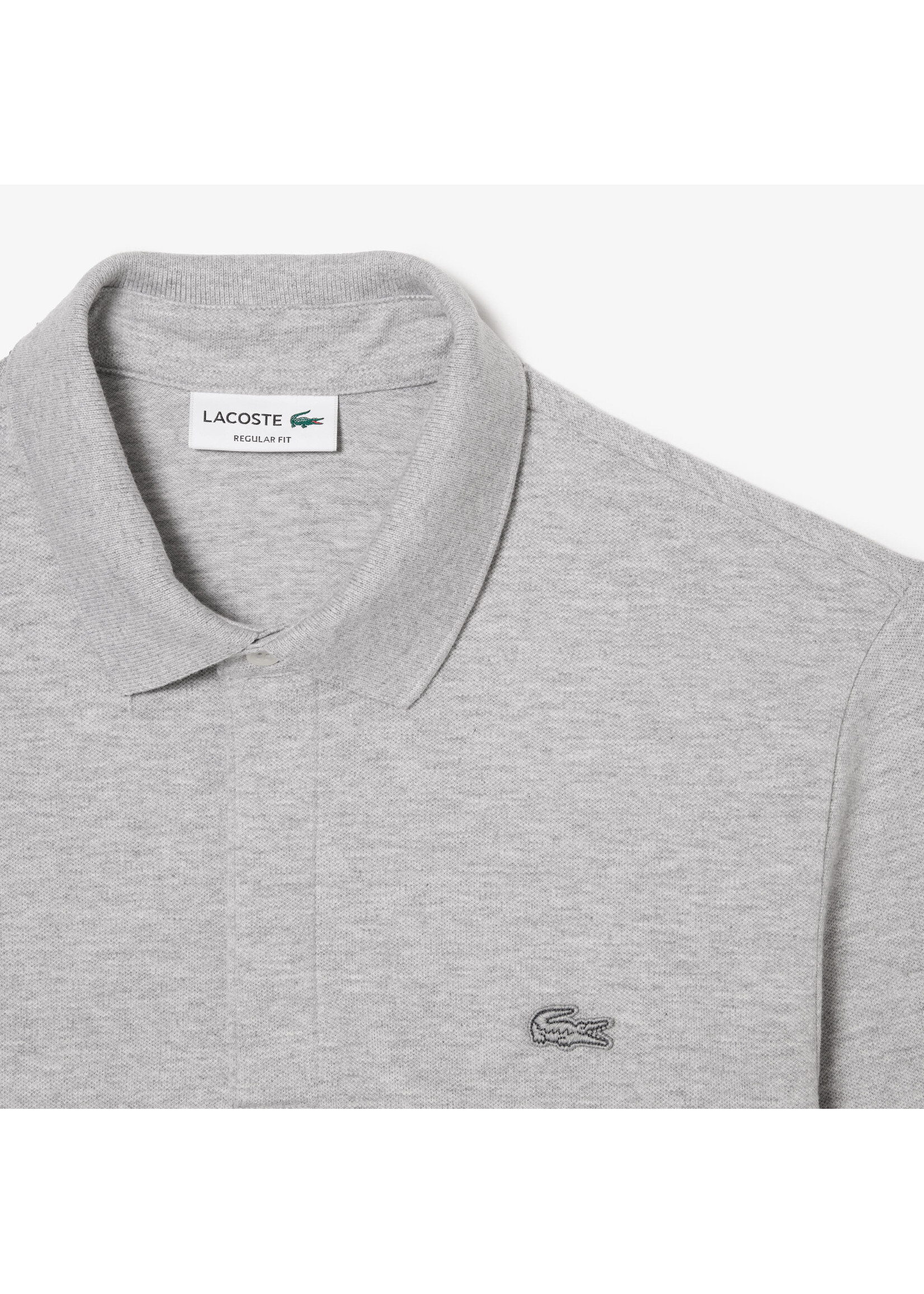 LACOSTE Smart Paris polo shirt in stretch cotton with long sleeves