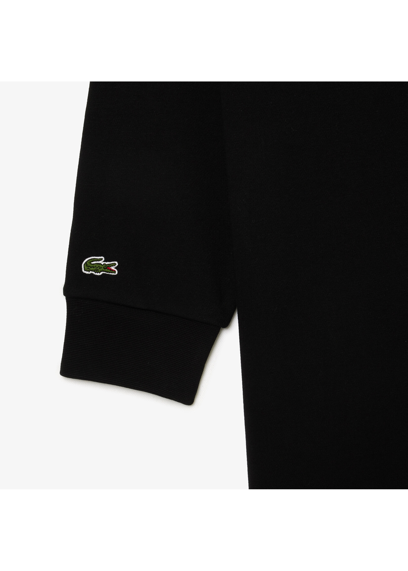 LACOSTE Robe sweatshirt en molleton surdimentionnée pour femme-NOIR